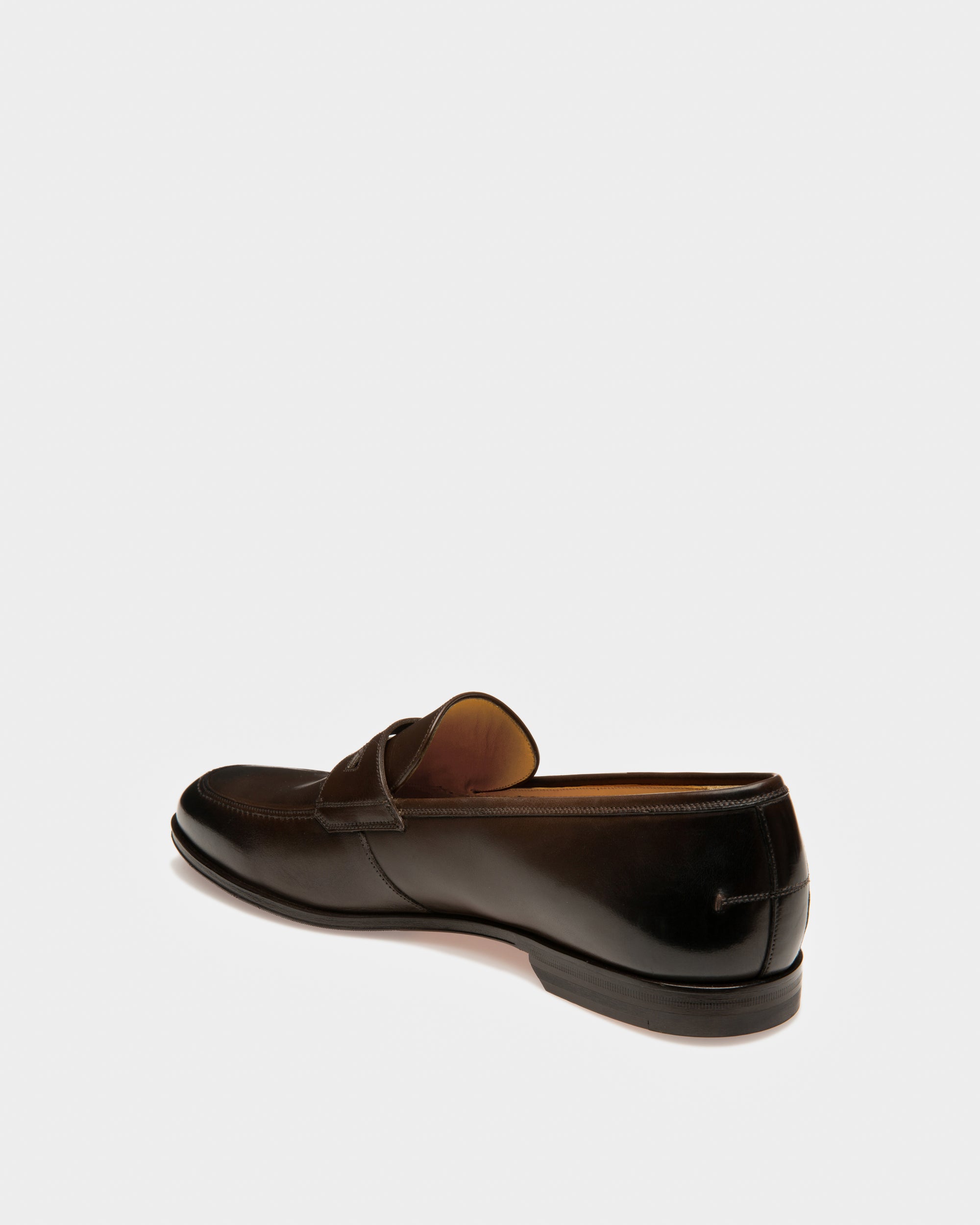 Webb コーヒーブラウン レザー ローファー - 男性 - Bally - 03
