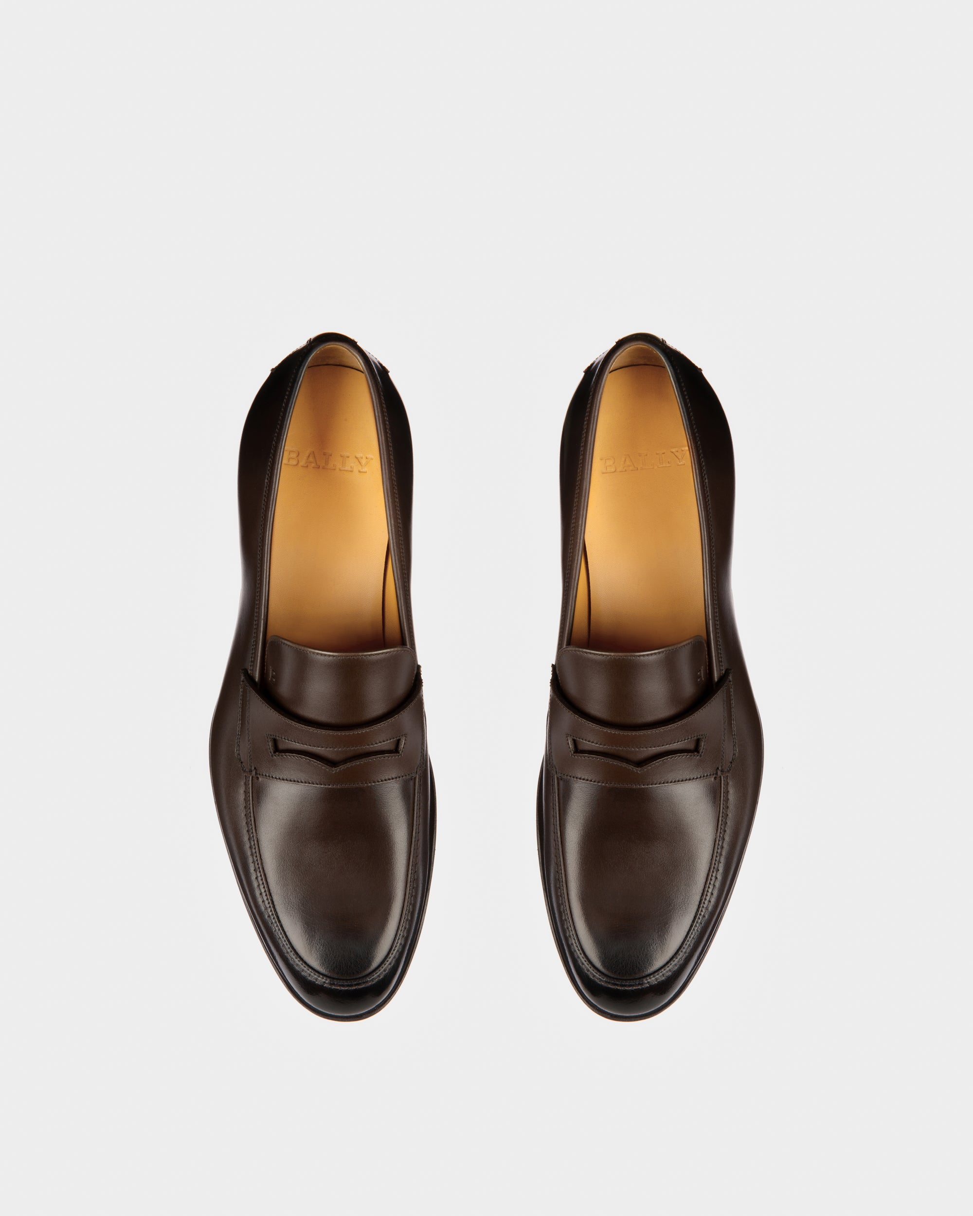 Webb コーヒーブラウン レザー ローファー - 男性 - Bally - 04