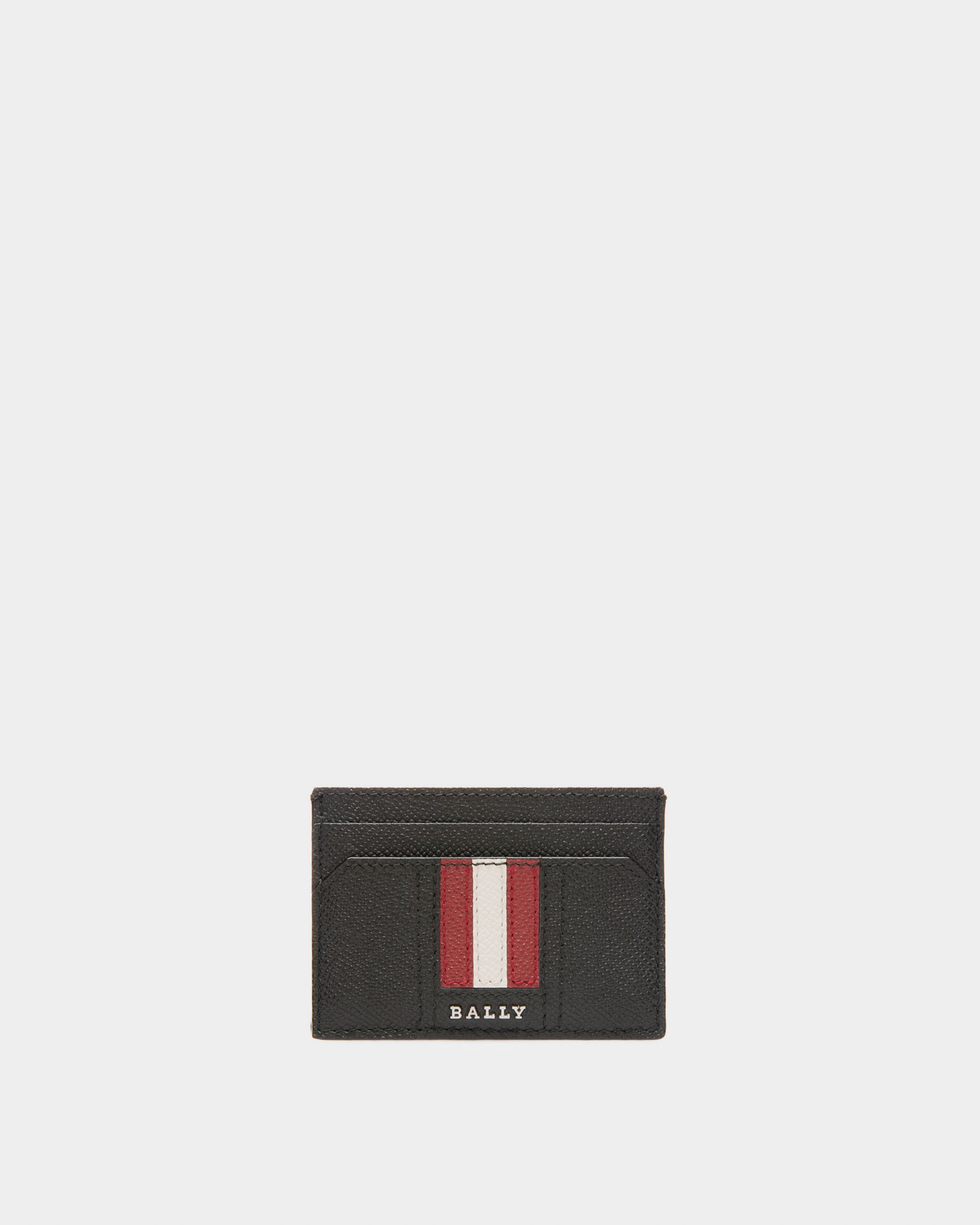 Thar ブラック レザー カードホルダー - 男性 - Bally - 01