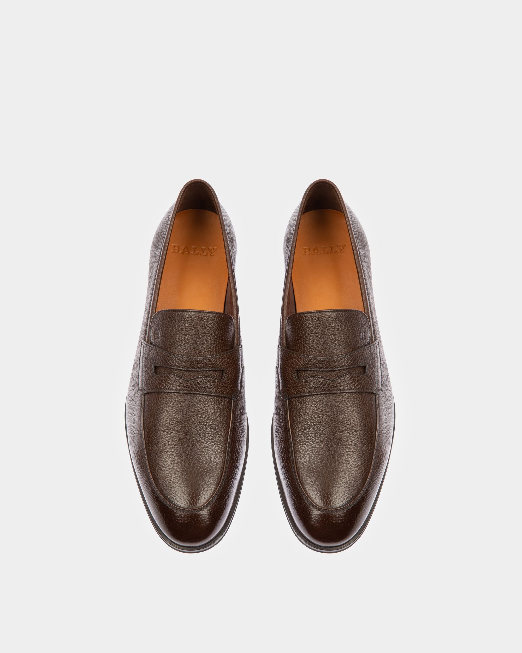 Webb メンズ グレイン ディア レザー ペニー ローファー ココナッツ - 男性 - Bally - 02