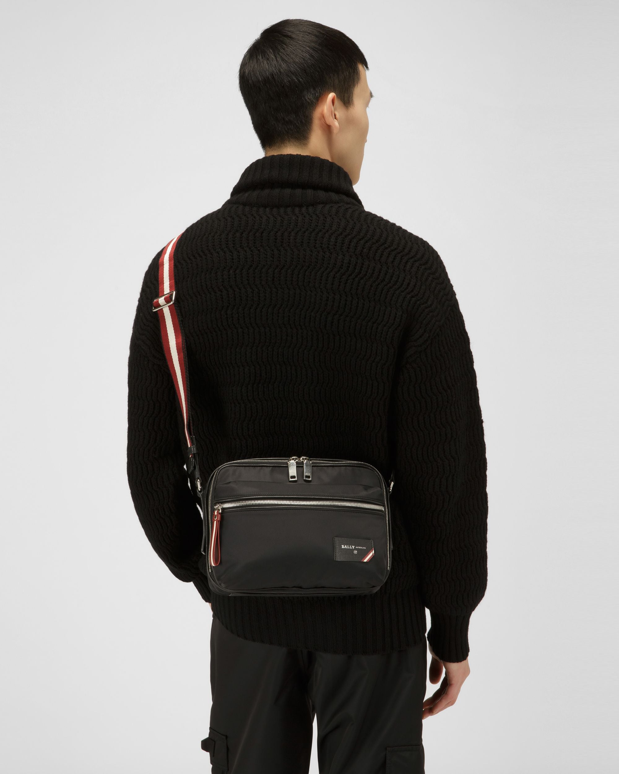 Fiji ブラック テクノナイロン レポーターバッグ - 男性 - Bally - 02