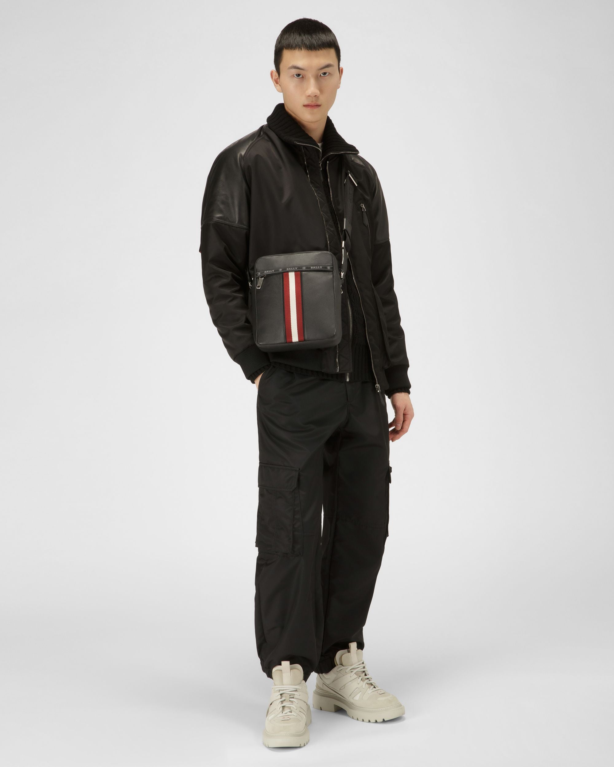 Holm ブラック レザー クロスボディバッグ - 男性 - Bally - 02