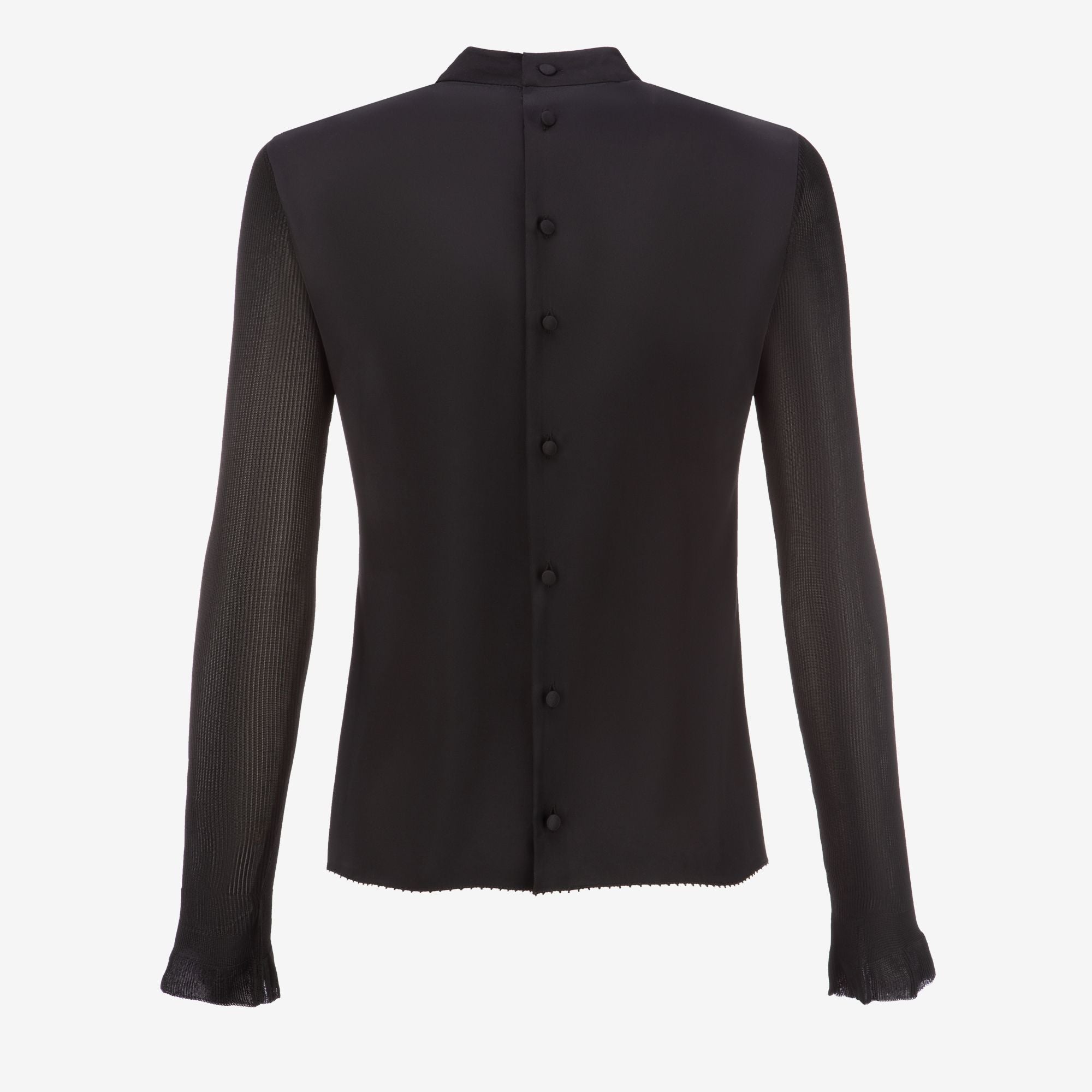 Shirts Top In Black Silk - 女性 - Bally - 02