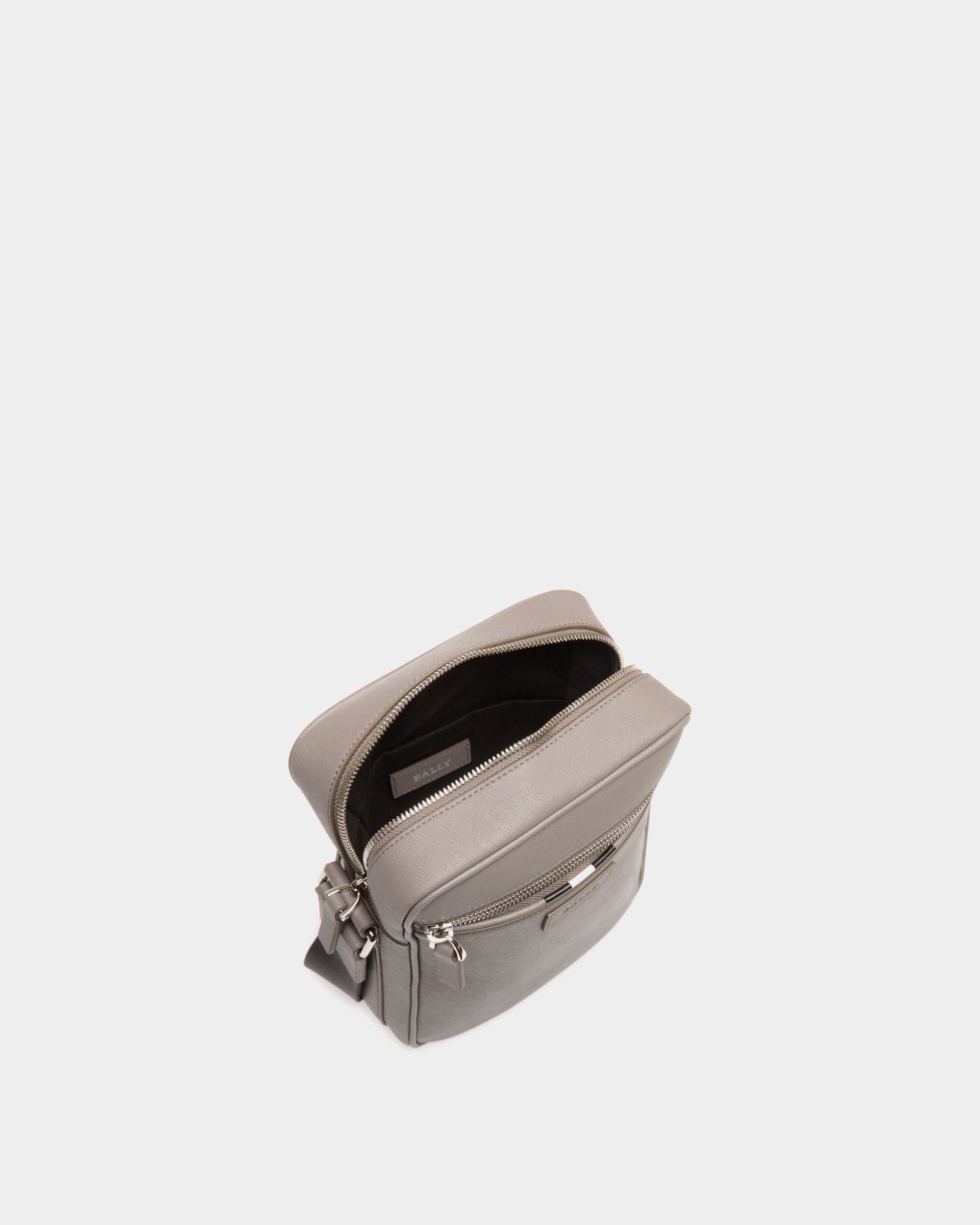Cross Body In Grey Bovine Split - 男性 - Bally - 04