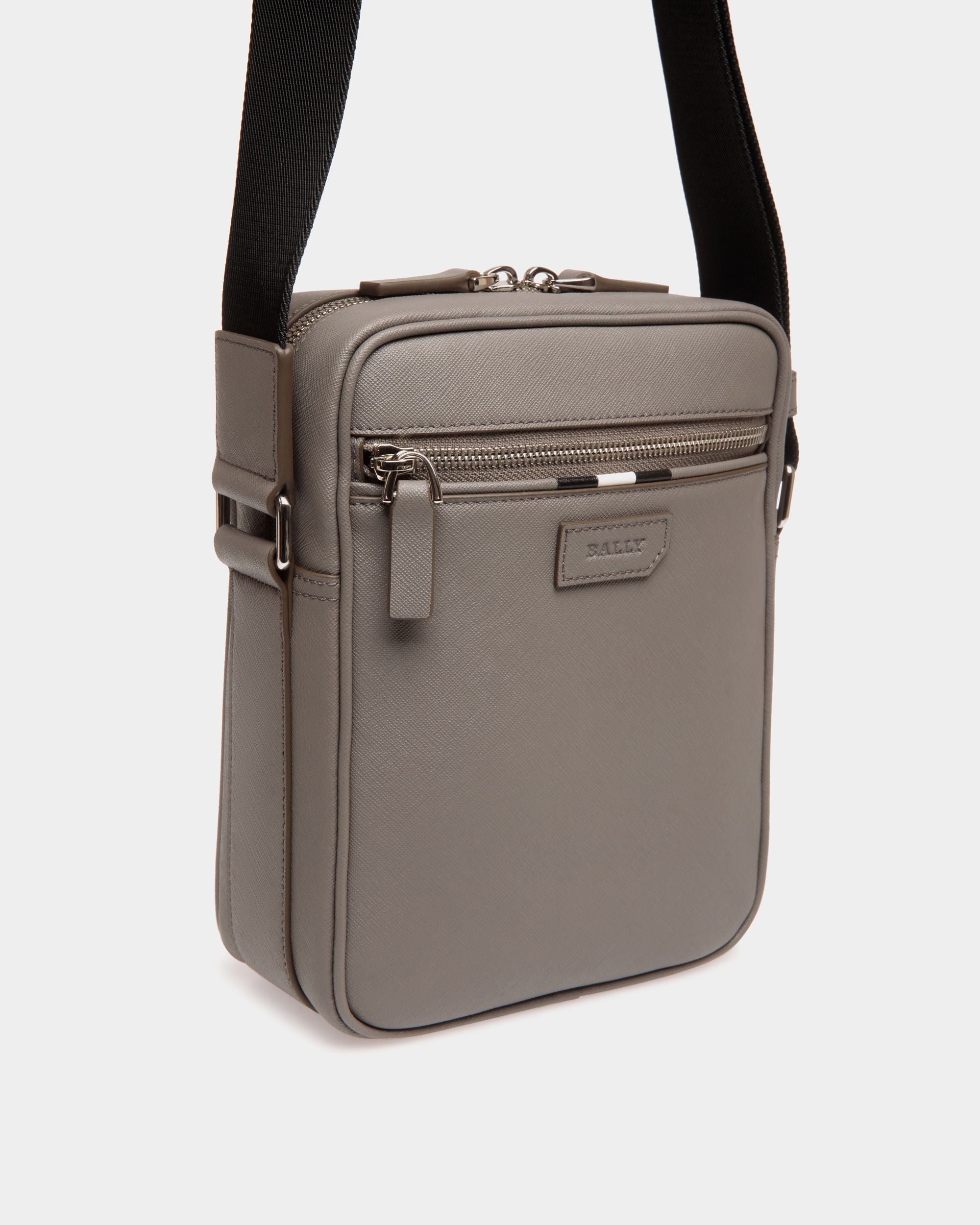 Cross Body In Grey Bovine Split - 男性 - Bally - 05