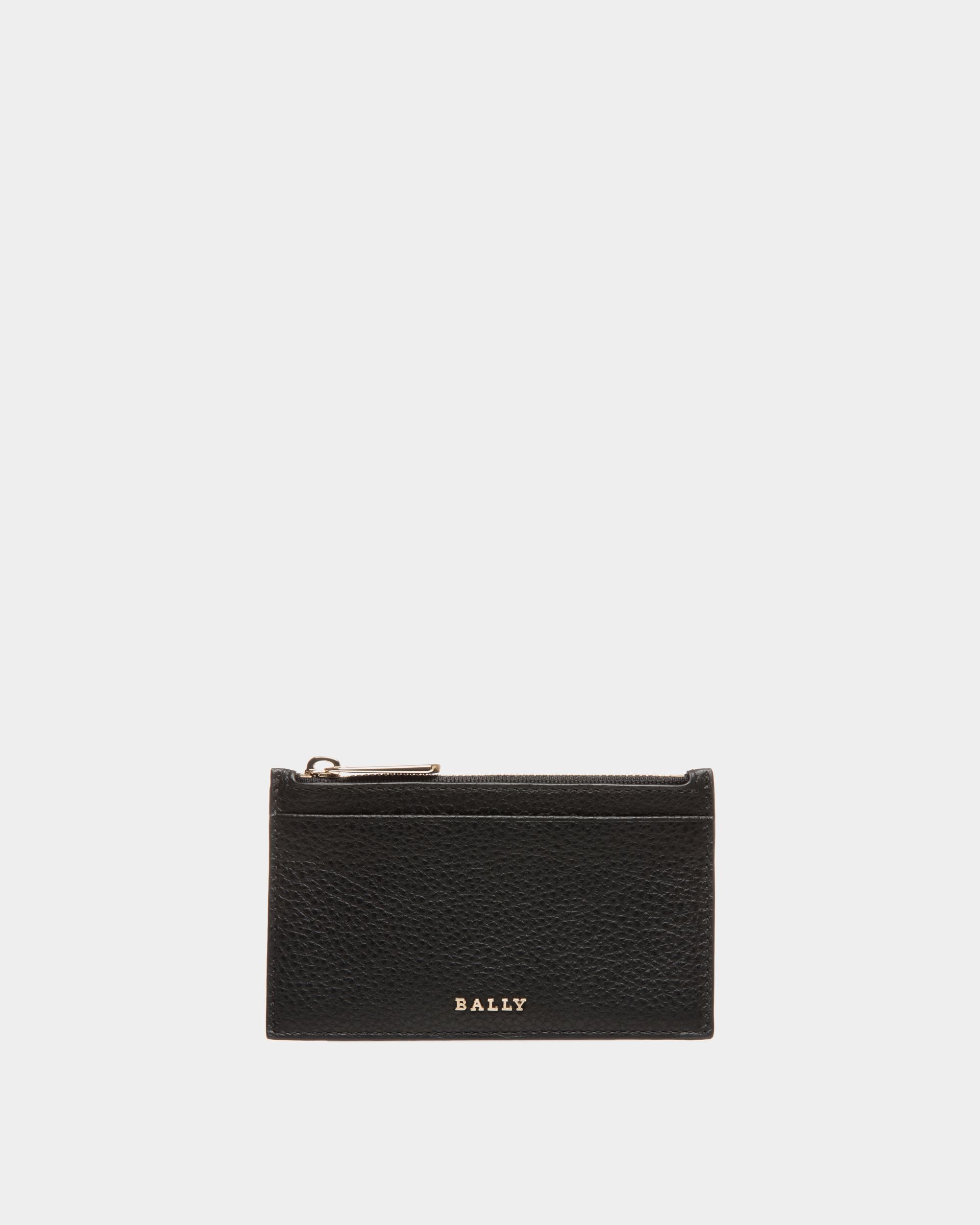 Business Card Holder In Black Bovine - 女性 - Bally - 01