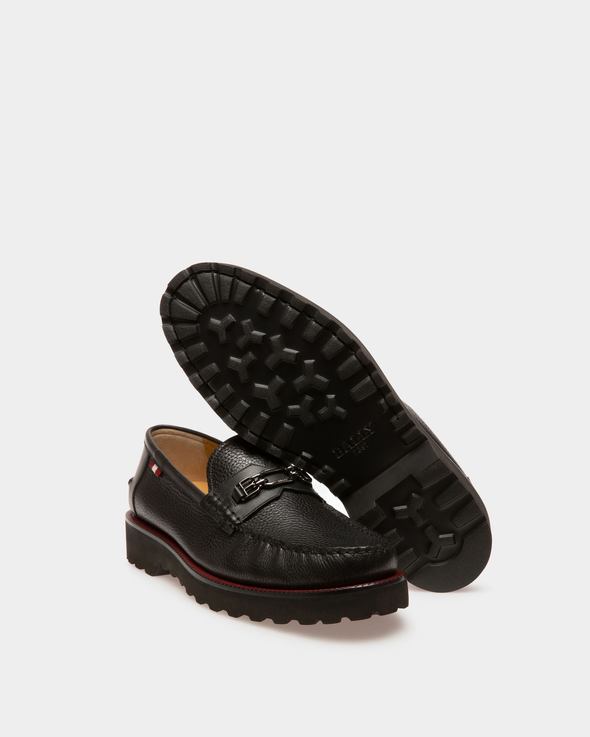 Norrison ブラック レザー モカシン - 男性 - Bally - 02