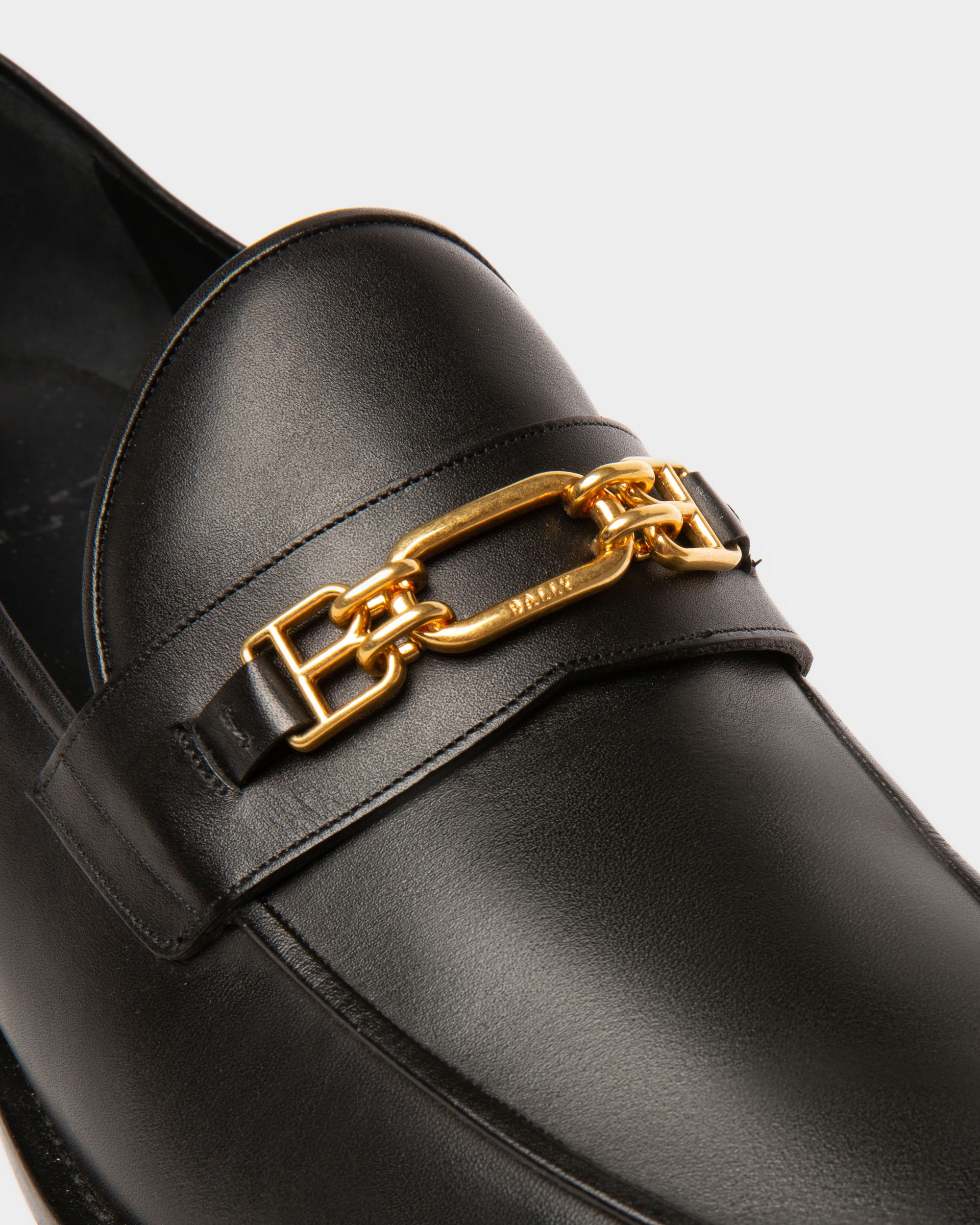 Kelsy ブラック レザー モカシン - 男性 - Bally - 05