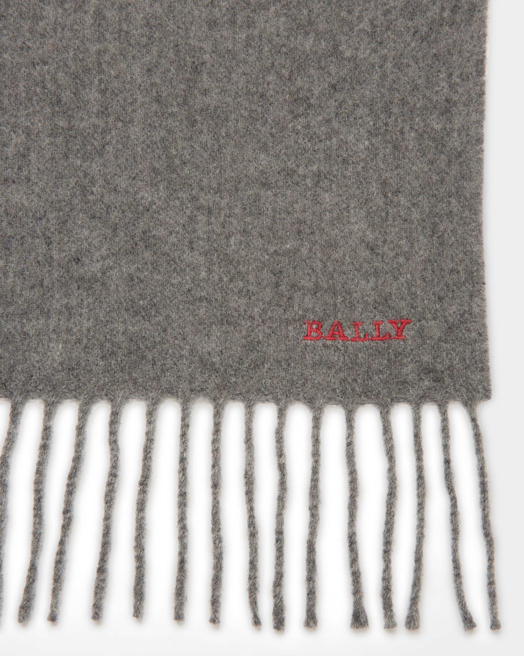 Bally Stripe スカーフ グレー メリノウール＆カシミア スカーフ - 男性 - Bally - 02