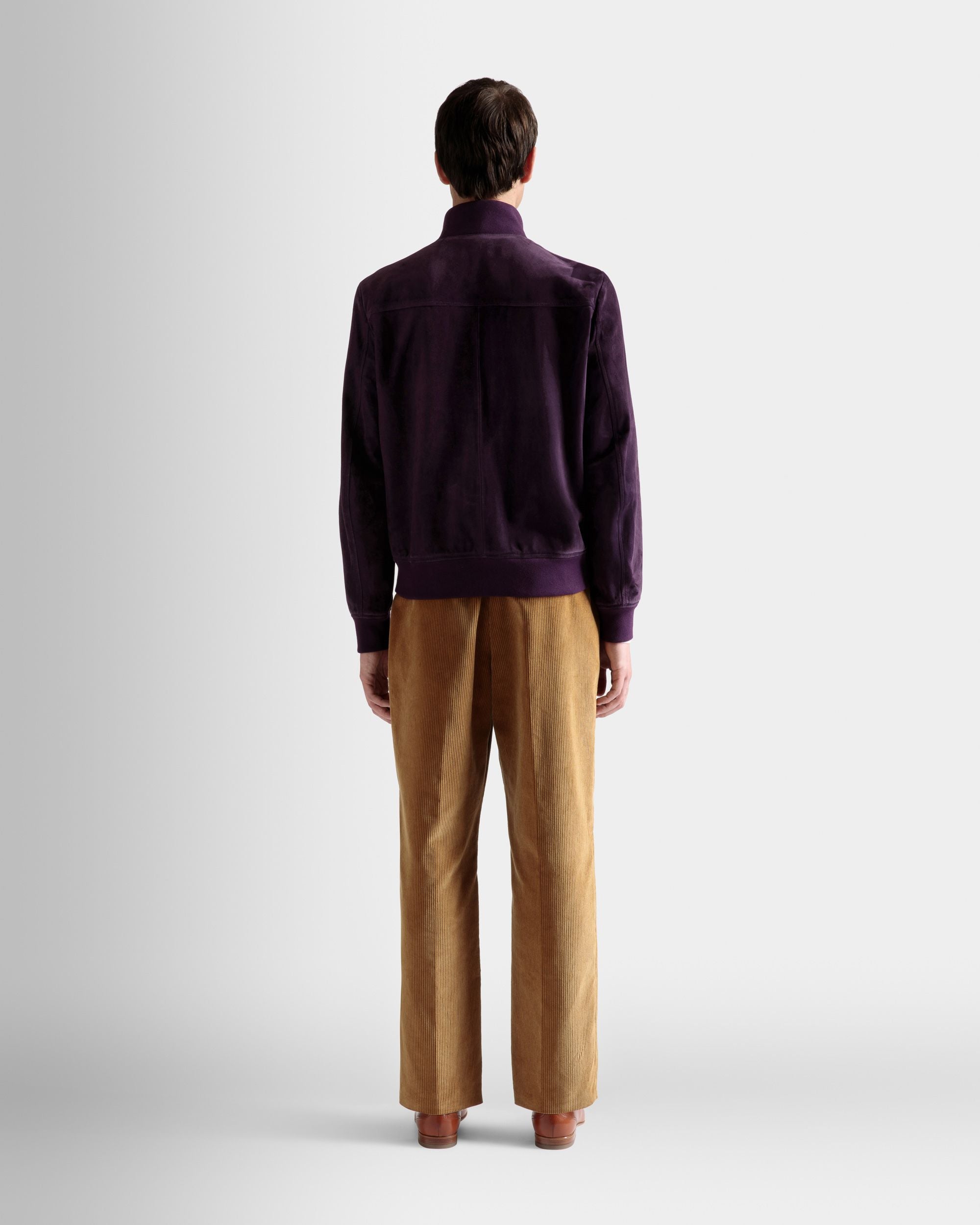 ハイネック ボンバージャケット オーキッド スエード - 男性 - Bally - 06