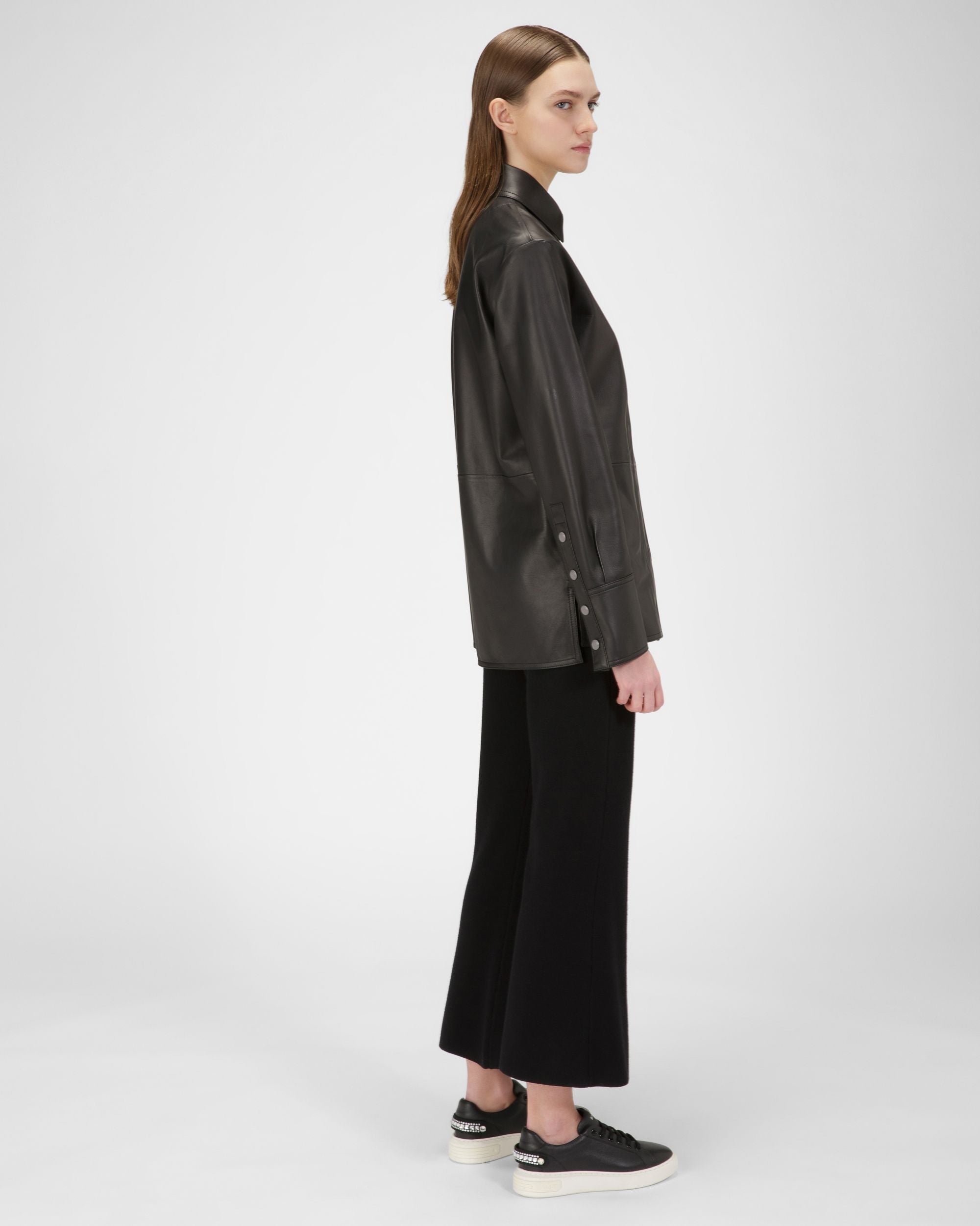 Mayla ブラック レザー スニーカー - 女性 - Bally - 03