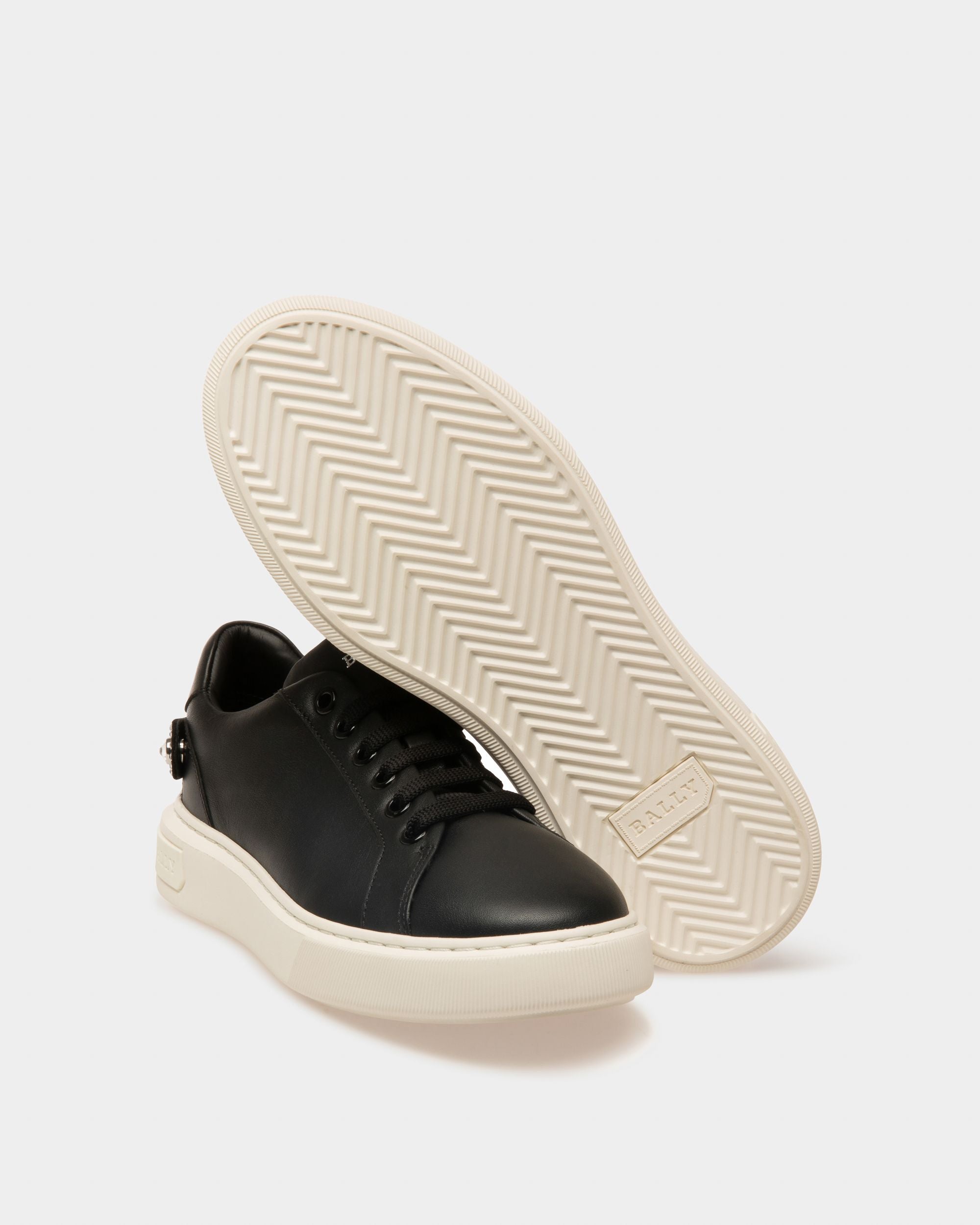 Mayla ブラック レザー スニーカー - 女性 - Bally - 05
