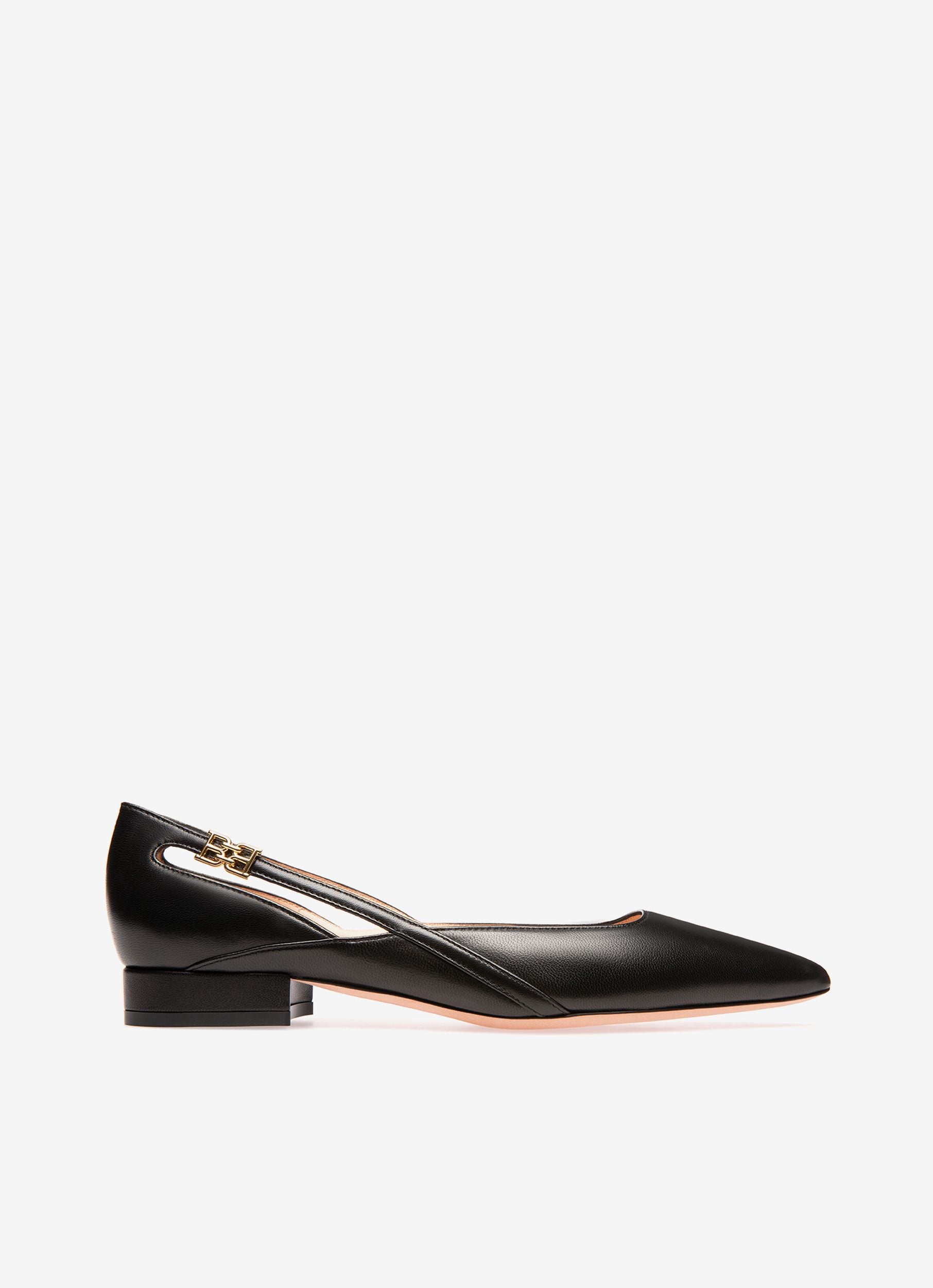 Elsa Flat ブラック レザー フラットシューズ - 女性 - Bally - 01