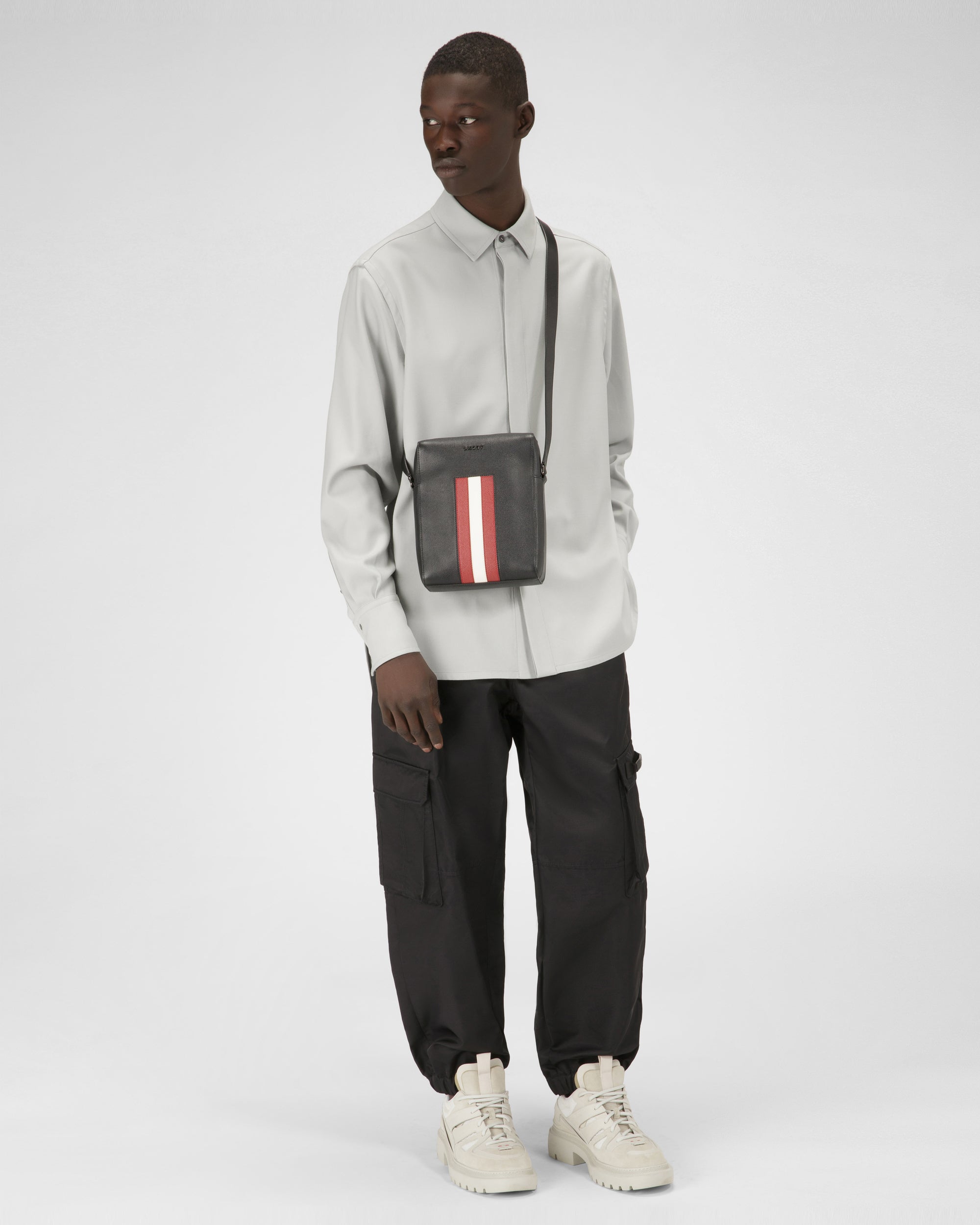Edoh ブラック レザー クロスボディバッグ - 男性 - Bally - 02