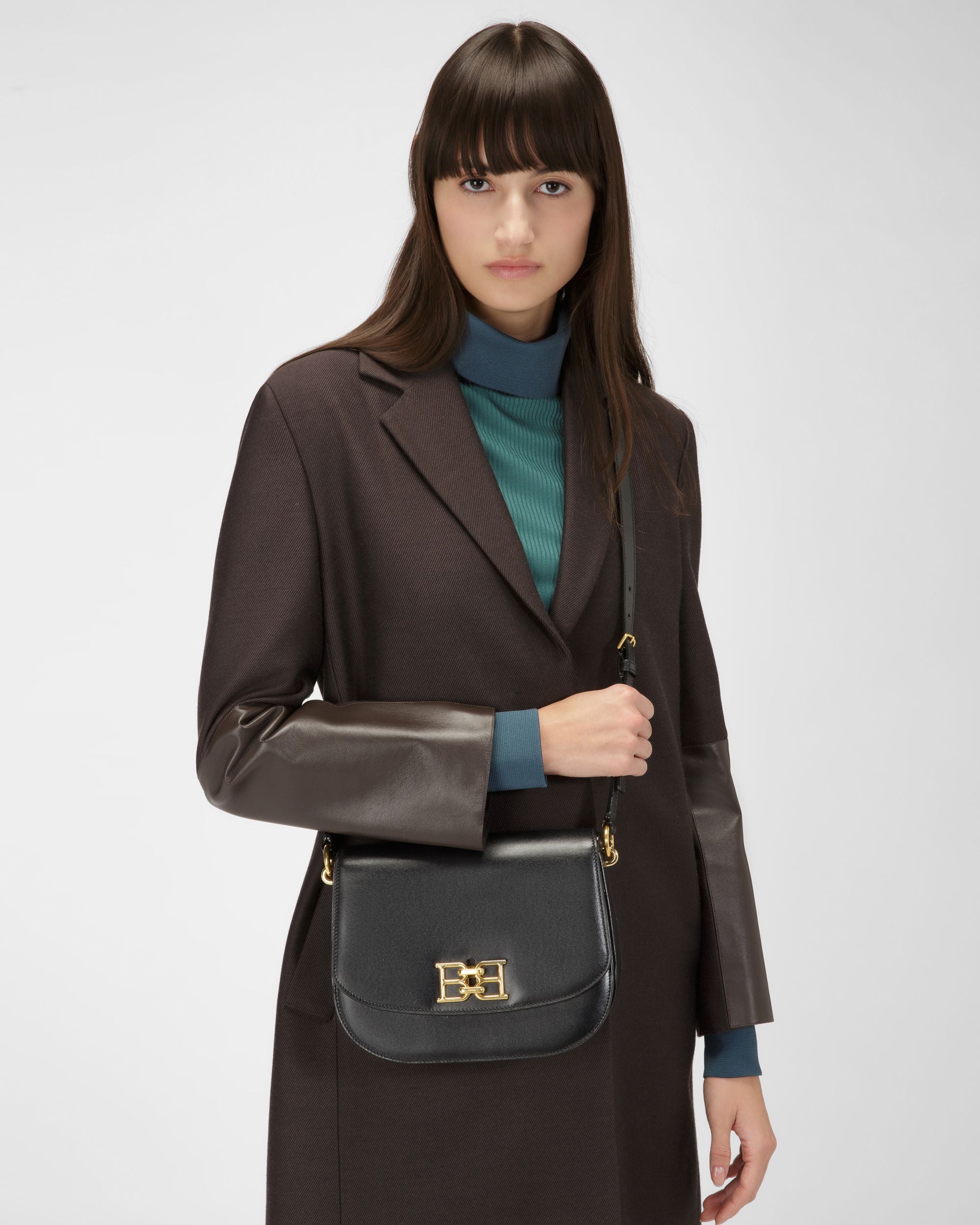 Beckie ブラック レザー クロスボディバッグ - 女性 - Bally - 01