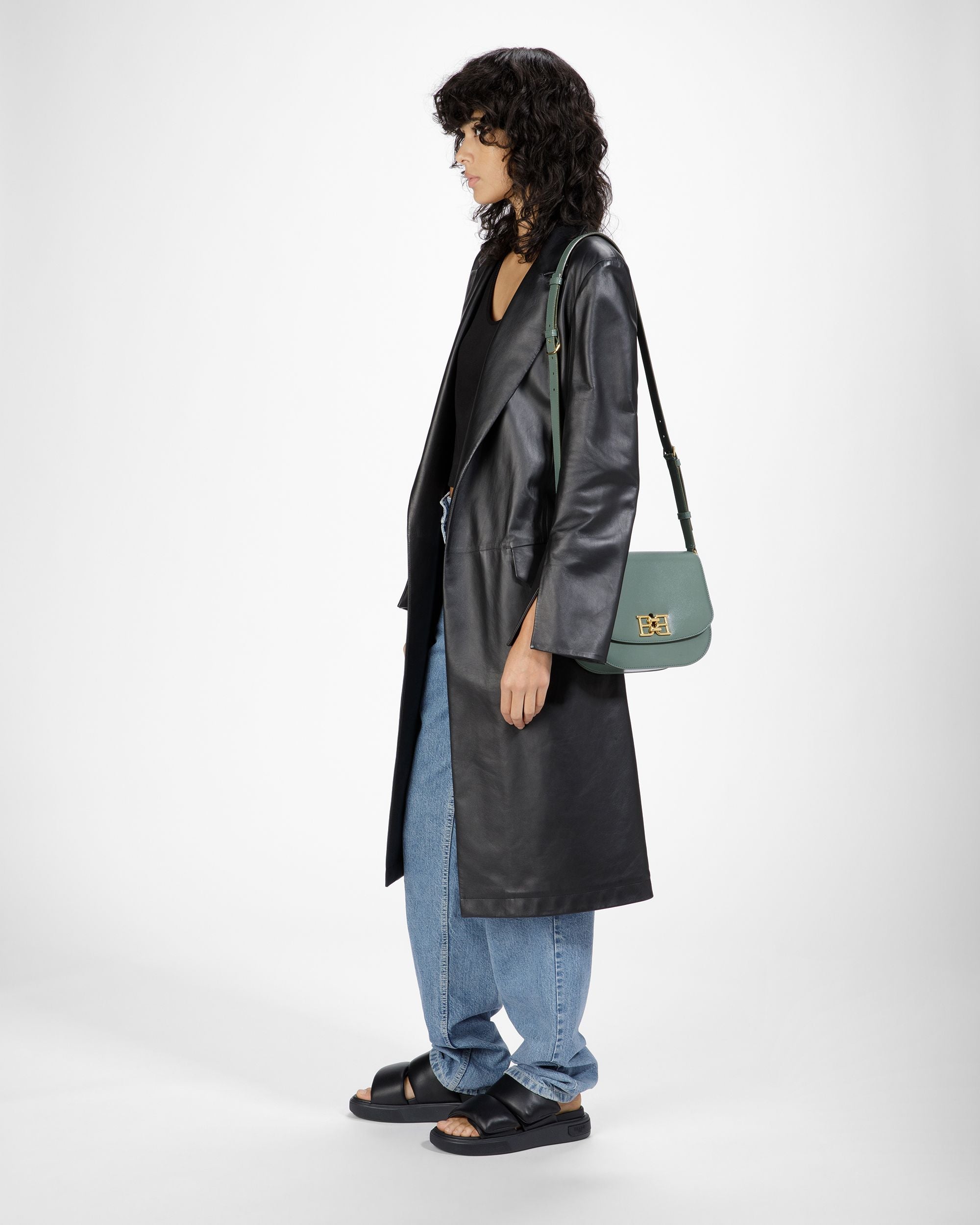 Beckie セージ レザー クロスボディバッグ - 女性 - Bally - 09