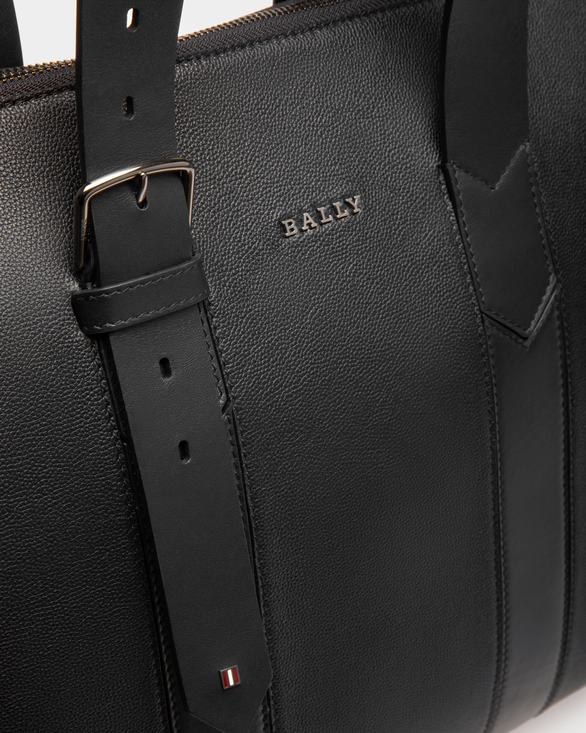 Eland ブラック レザー トートバッグ - 男性 - Bally - 04
