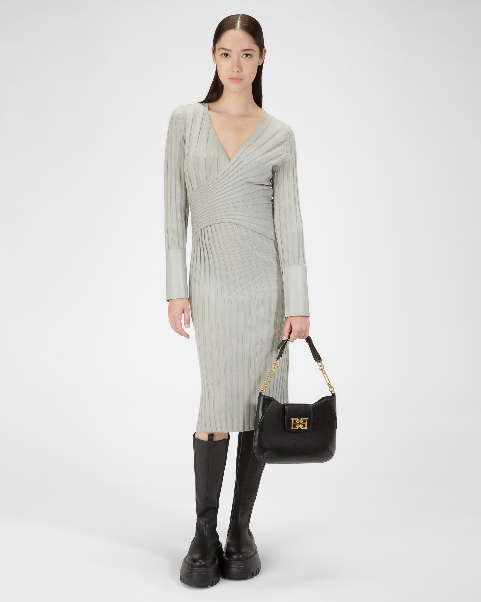Breanne ブラック レザー ショルダーバッグ - 女性 - Bally - 02
