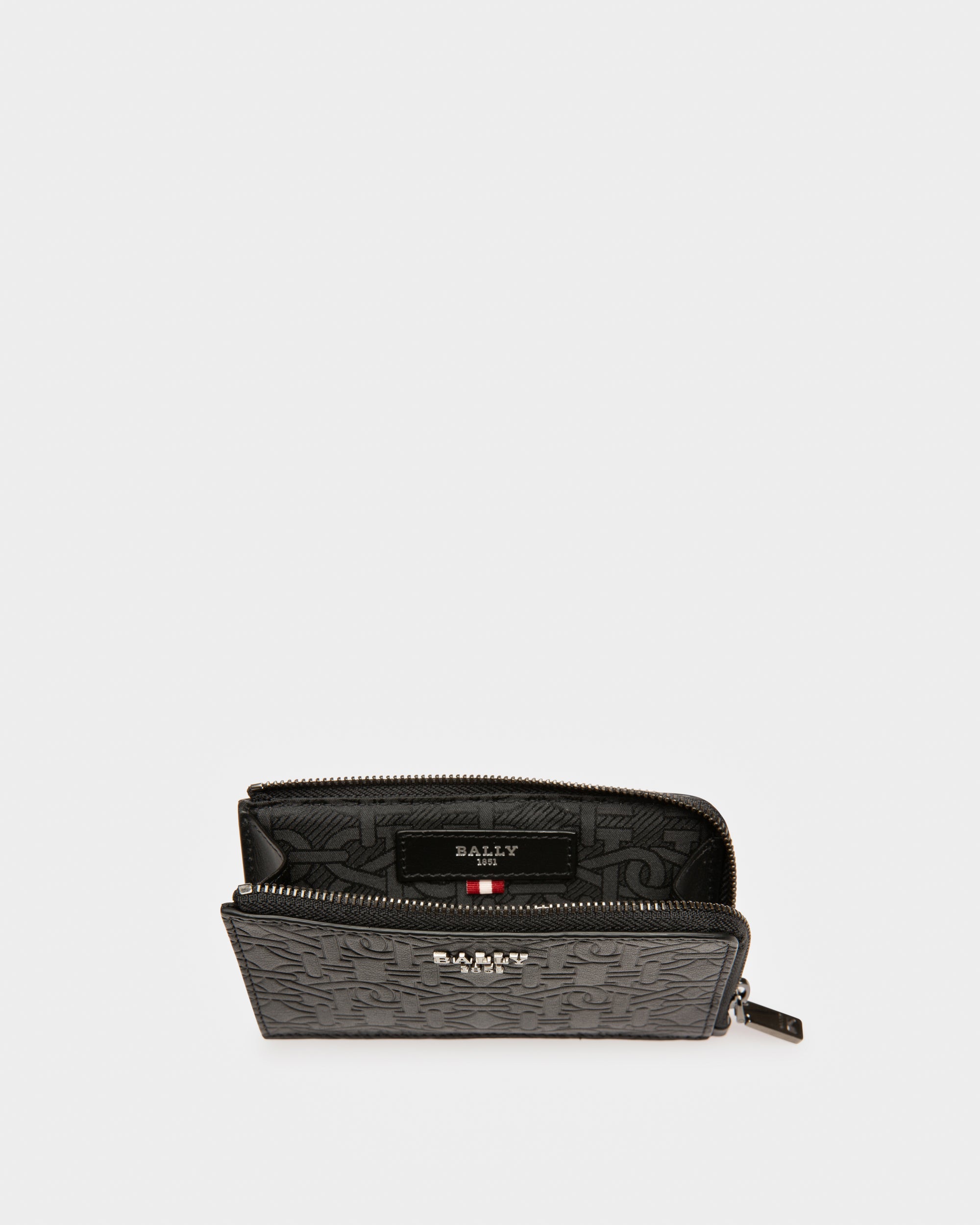 Bord ブラック レザー カードホルダー - 男性 - Bally - 03