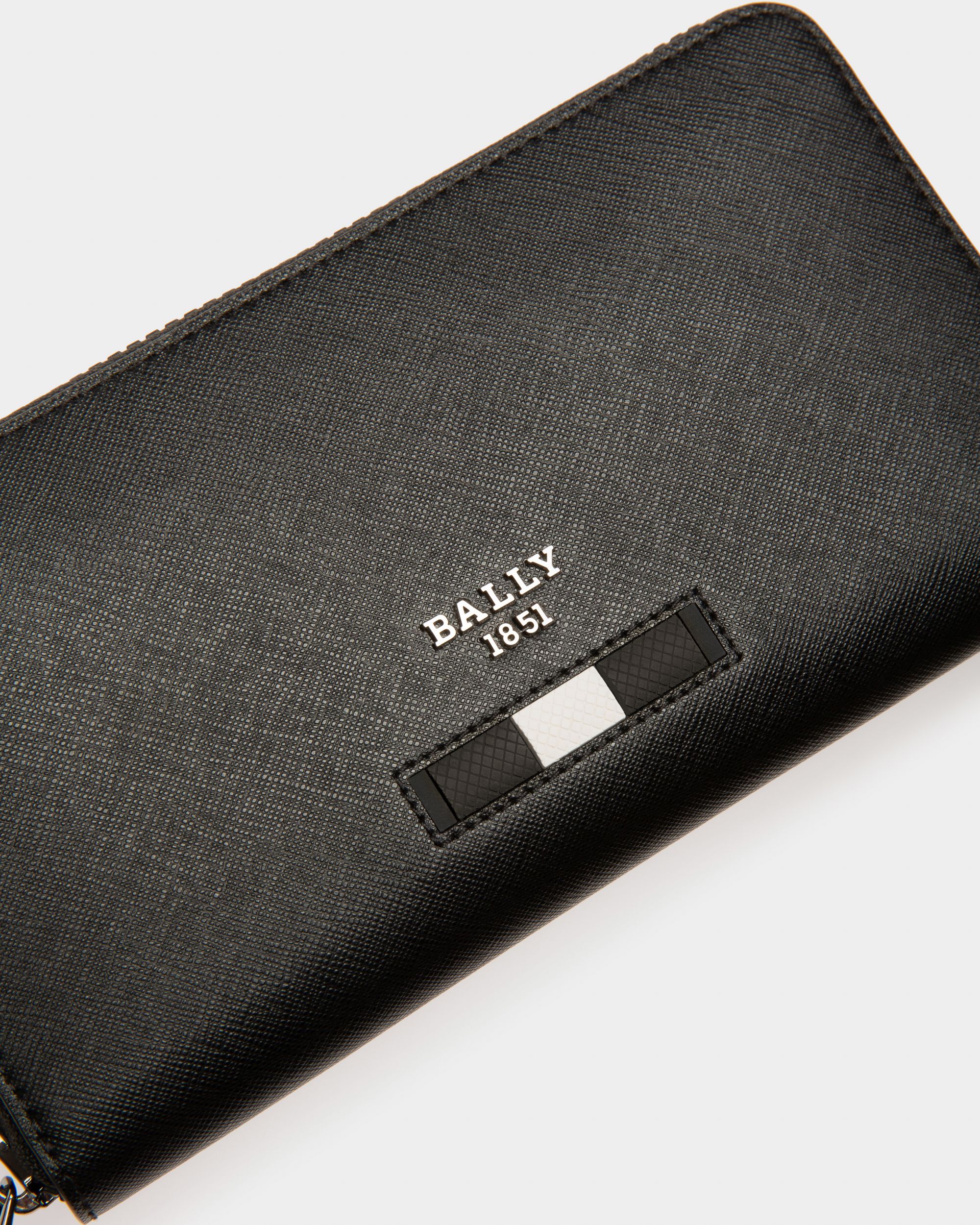 Balen ブラック リサイクルレザー トラベルウォレット - 男性 - Bally - 04