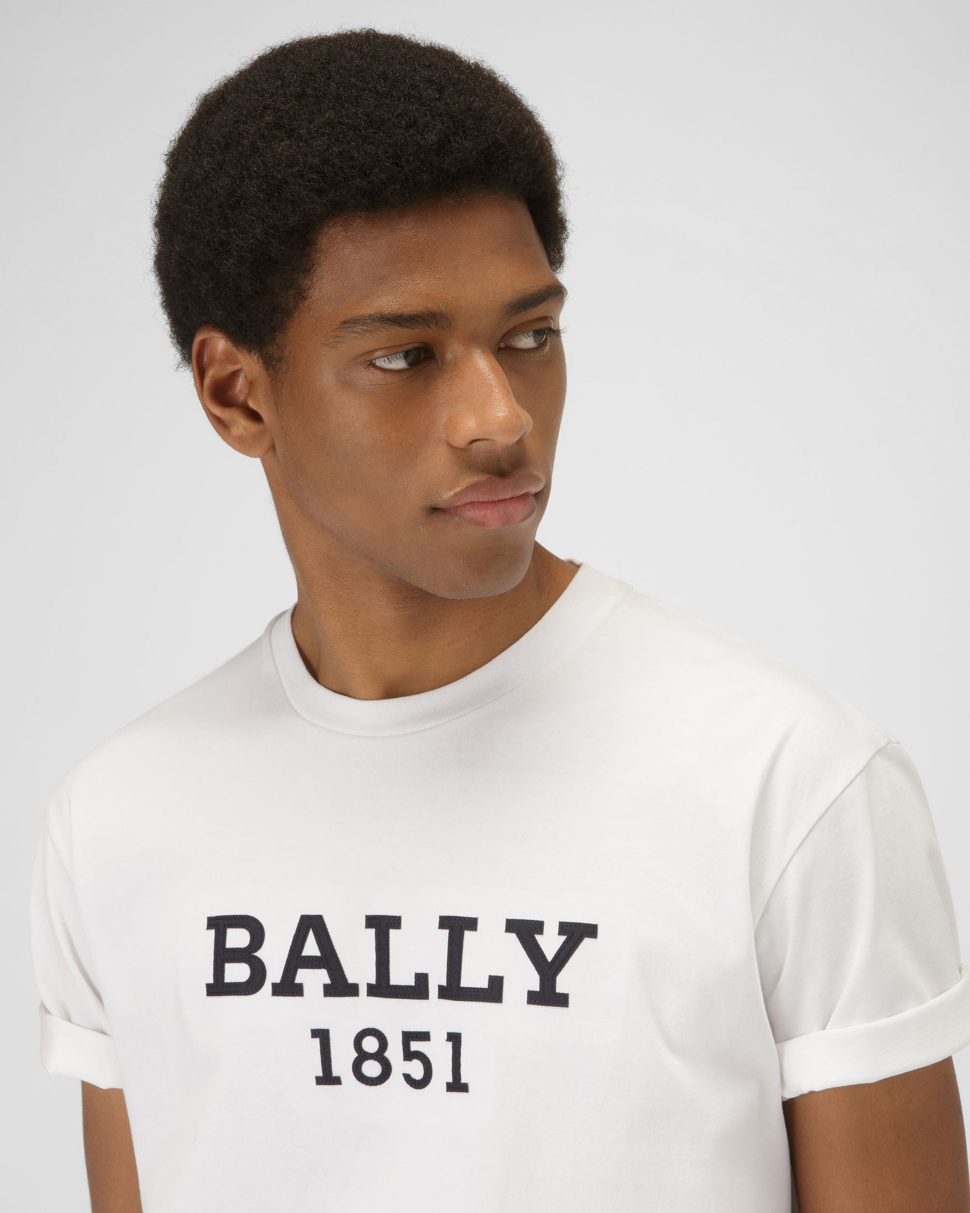 ホワイト コットン トップス - 男性 - Bally - 02