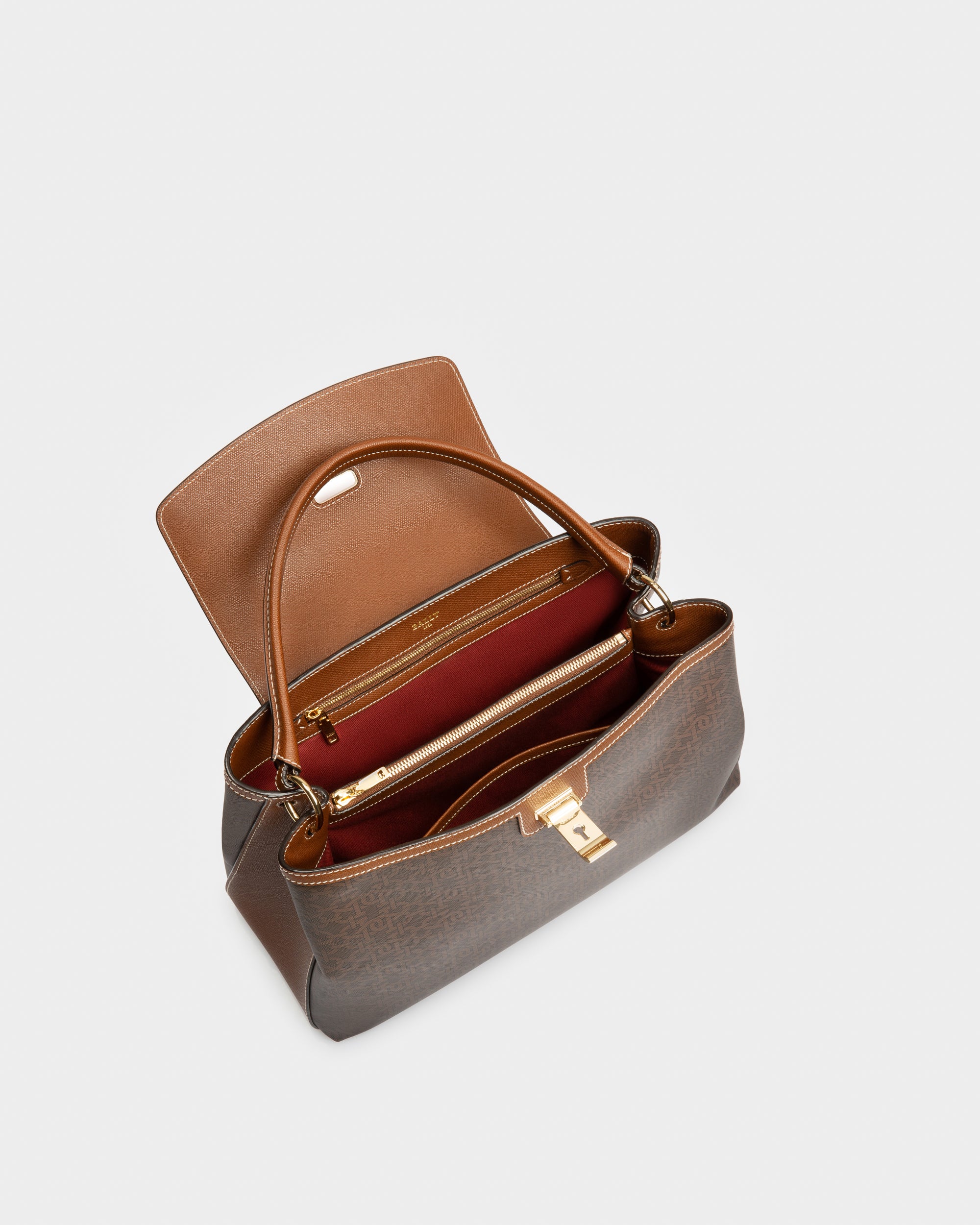 Layka ブラウン Tpu トップハンドルバッグ - 女性 - Bally - 03