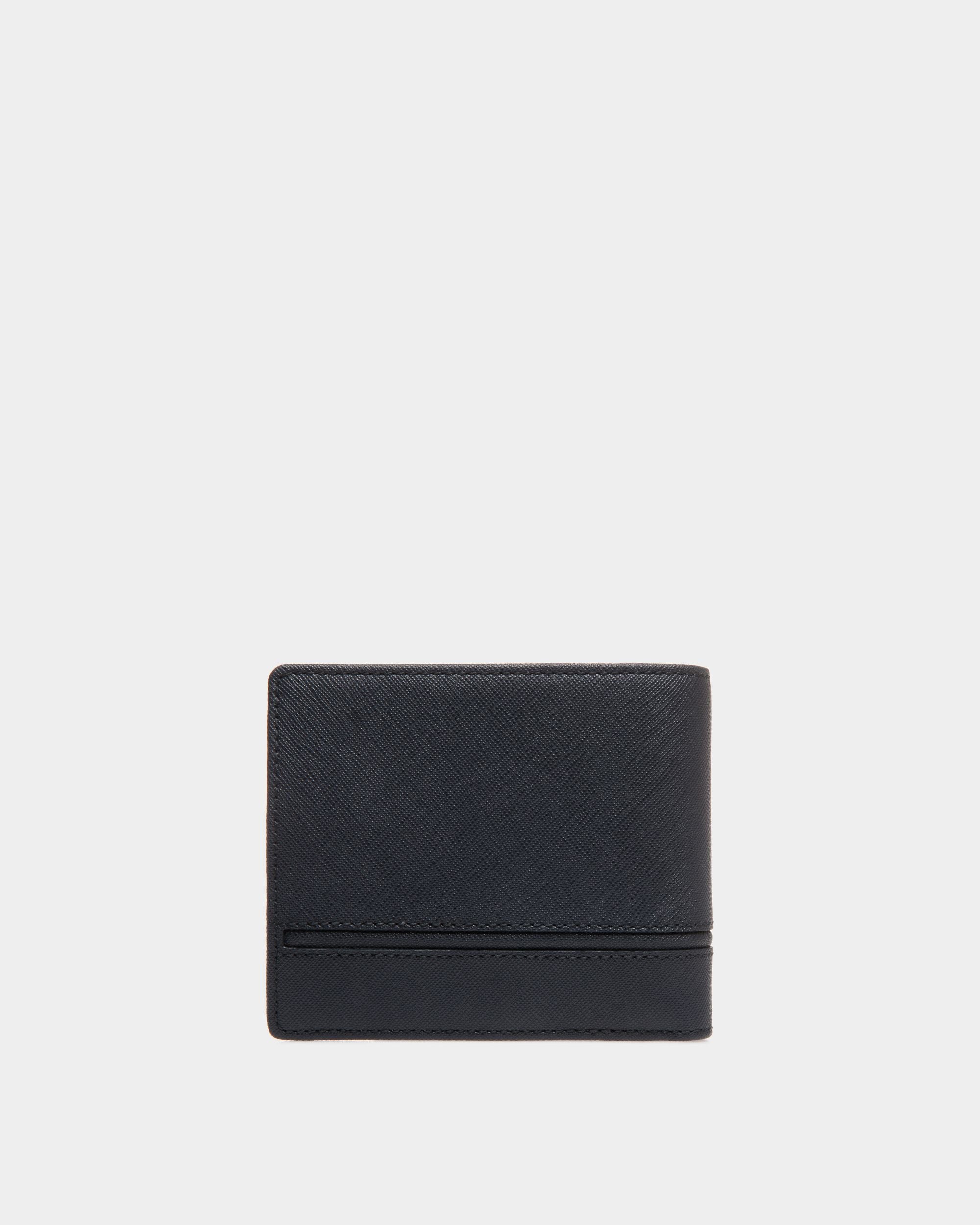 Wallet In Blue Bovine Split - 男性 - Bally - 02