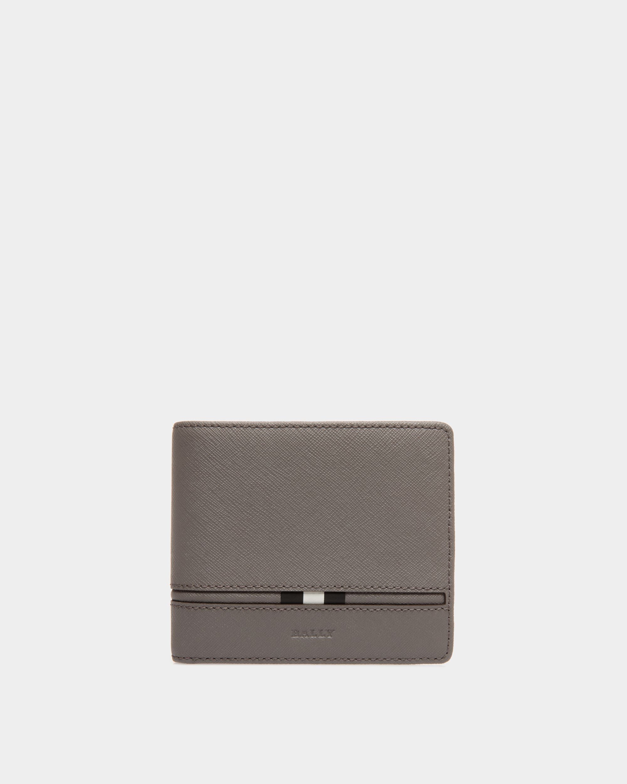 Wallet In Grey Bovine Split - 男性 - Bally - 01