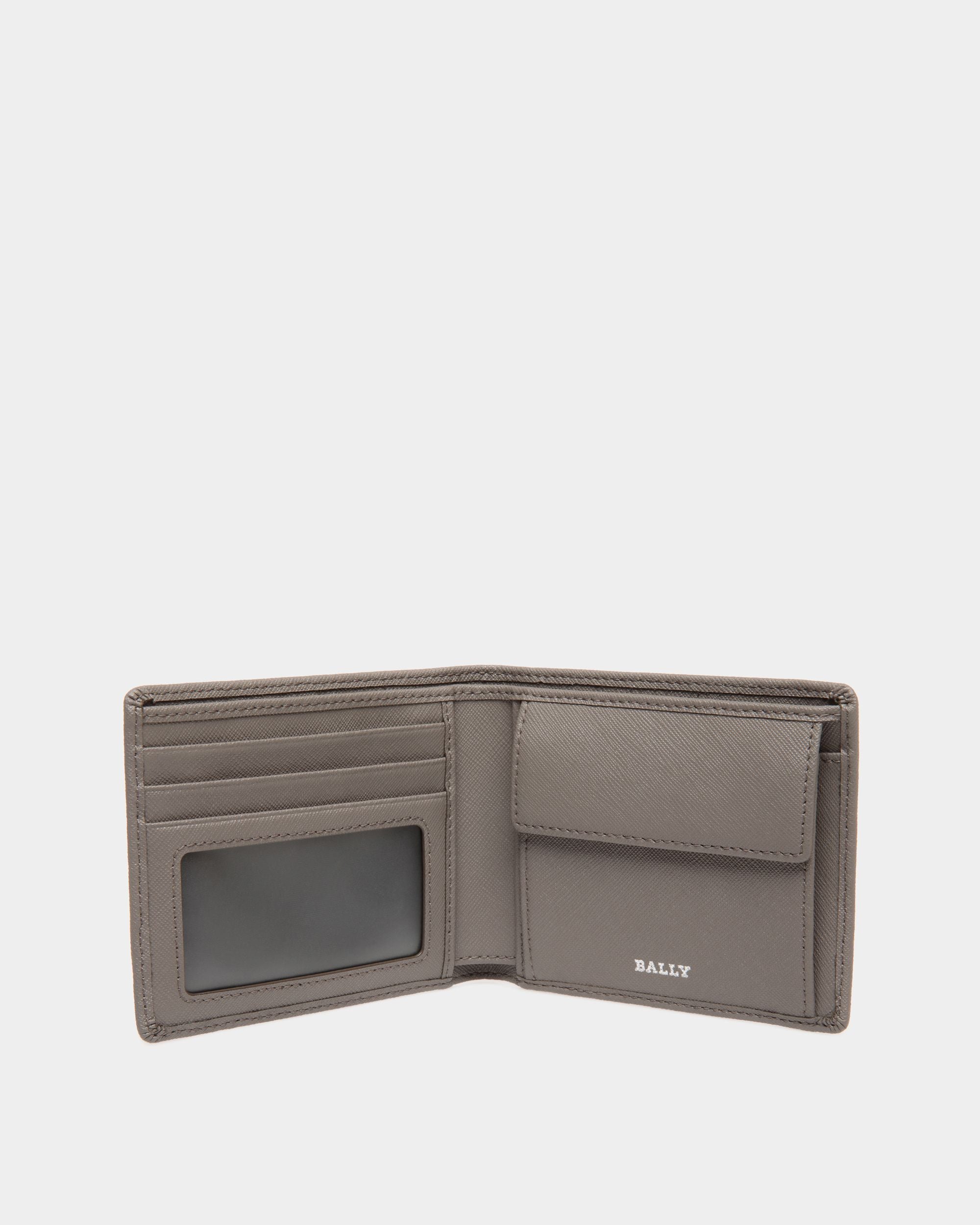 Wallet In Grey Bovine Split - 男性 - Bally - 03