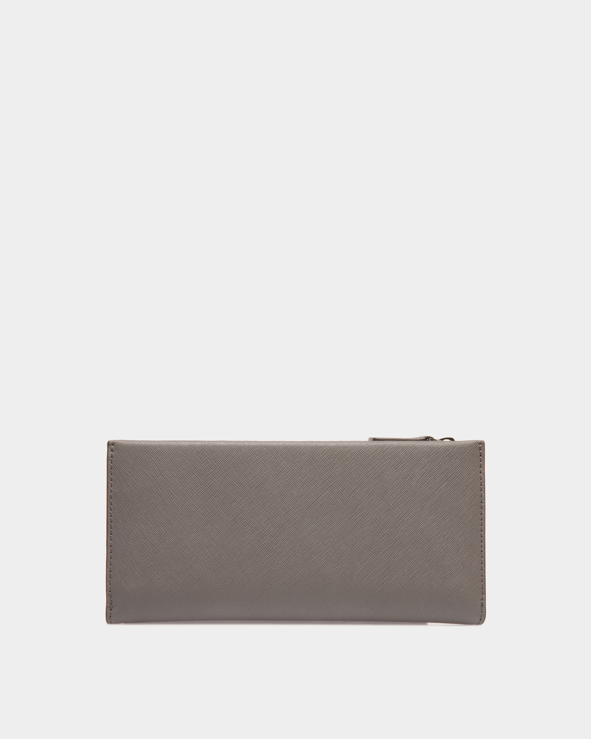 Continental Wallet In Grey Bovine Split - 男性 - Bally - 02