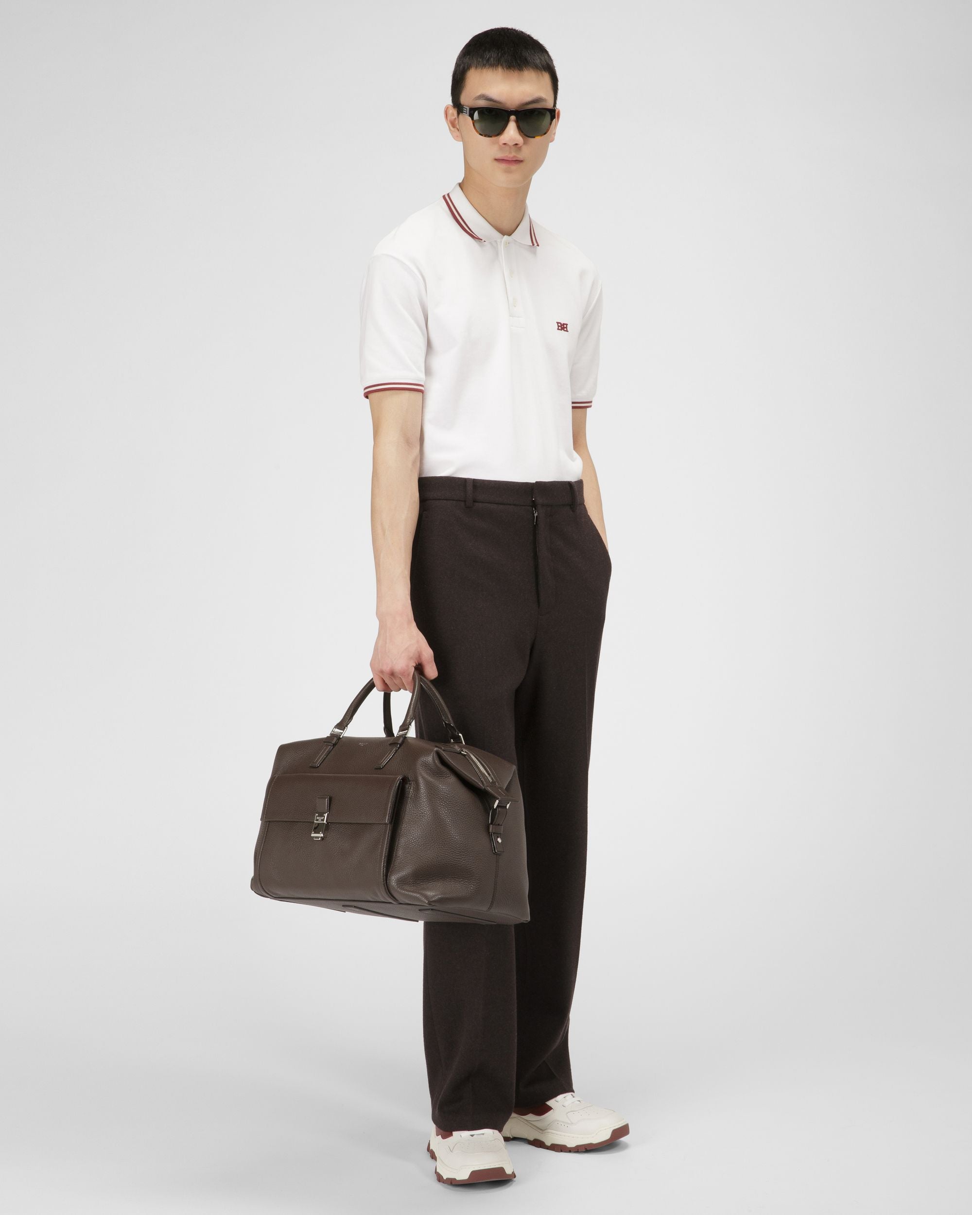 B-Chain ポロシャツ ホワイト コットン ポロシャツ - 男性 - Bally - 05