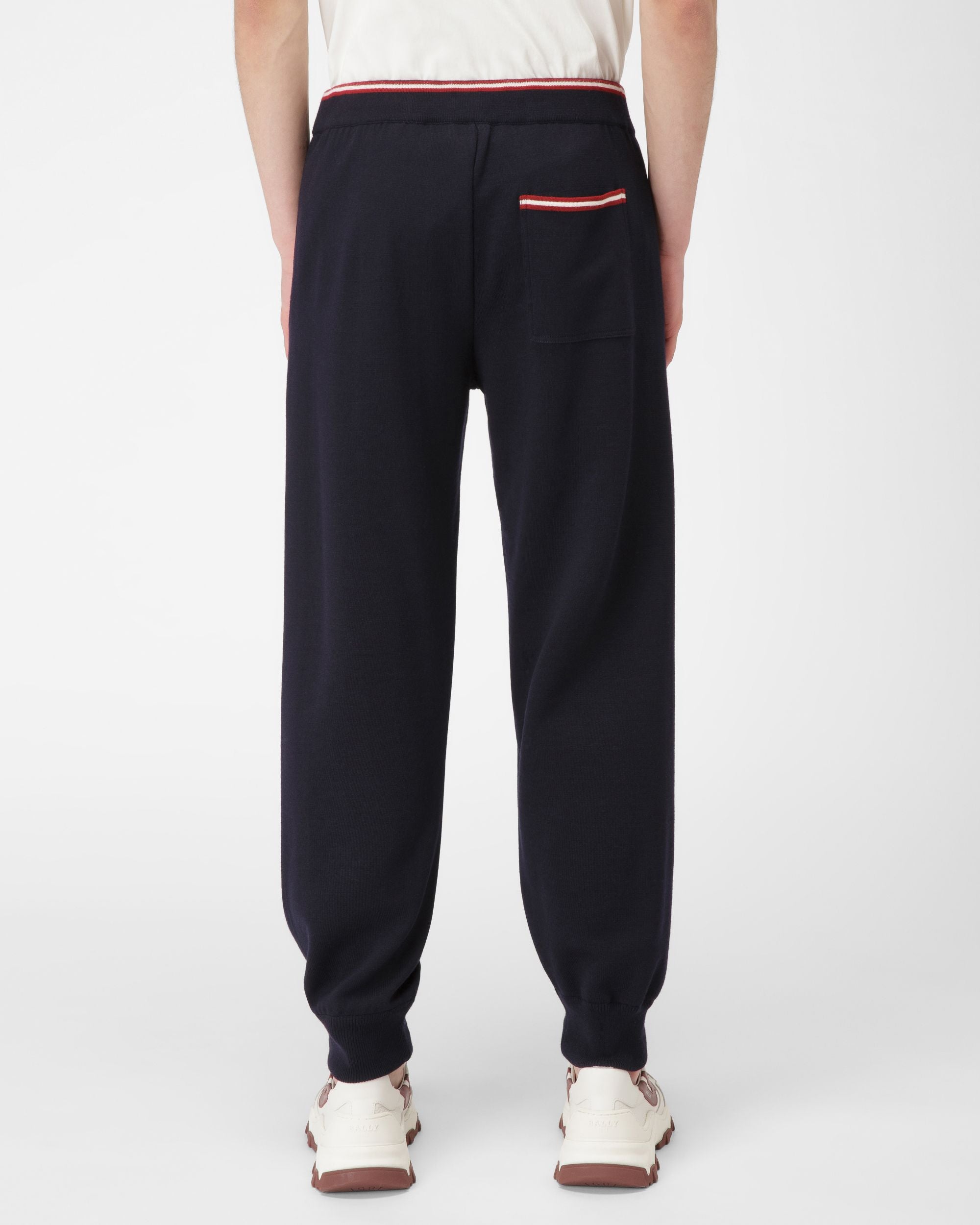 カシミア スウェットパンツ ネイビー カシミア スウェットパンツ - 男性 - Bally - 03