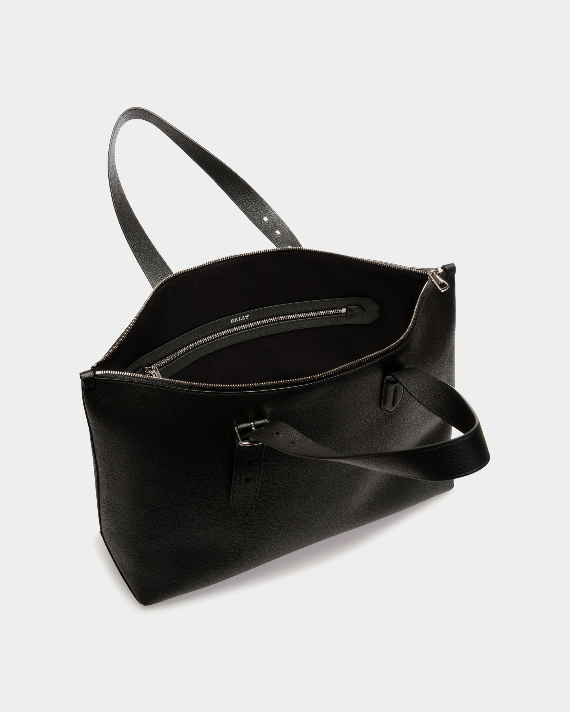 Tote In Black Bovine - 男性 - Bally - 04