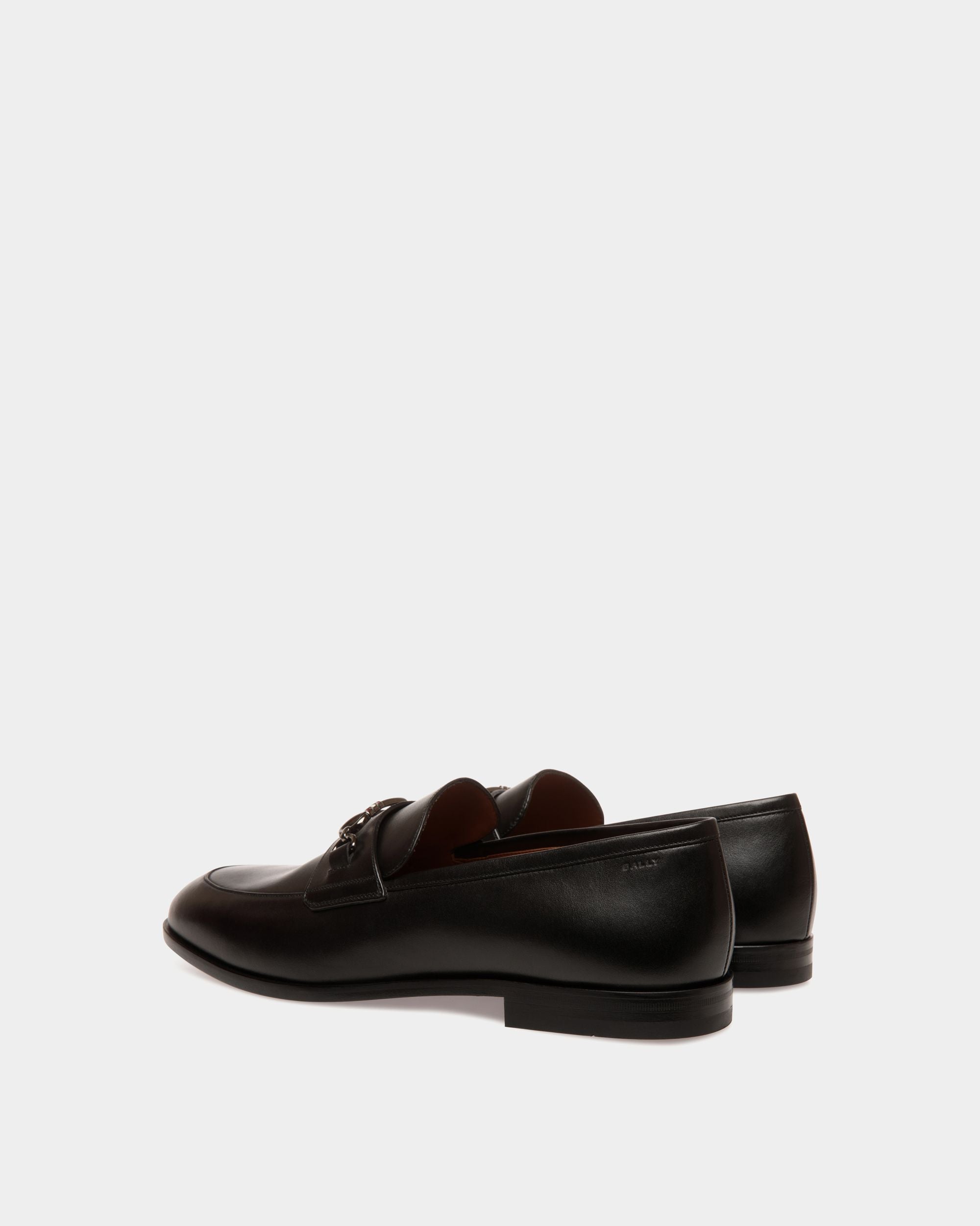 Loafer In Black  Leather - 男性 - Bally - 03