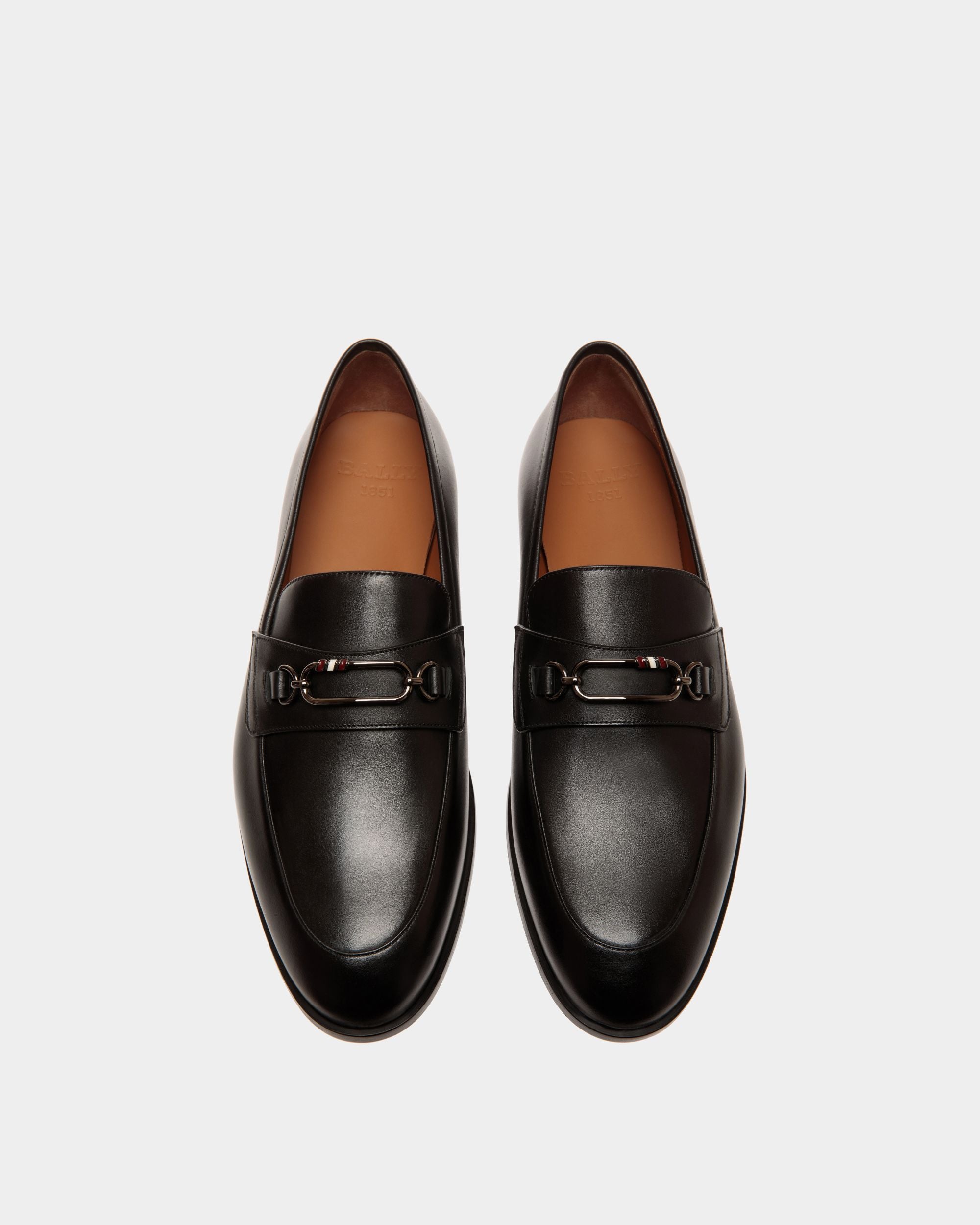 Loafer In Black  Leather - 男性 - Bally - 04