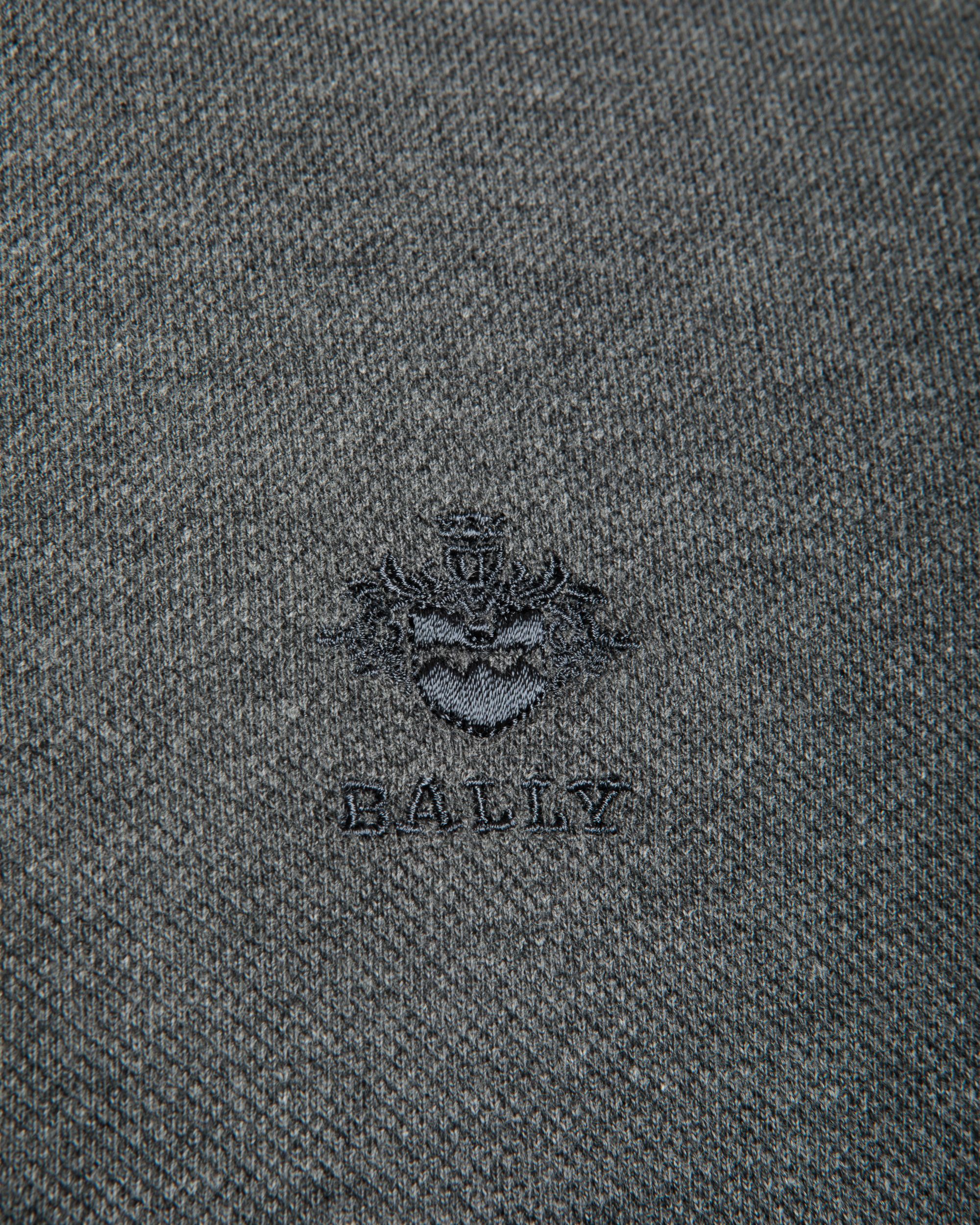 Polo In Grey Cotton - 男性 - Bally - 02