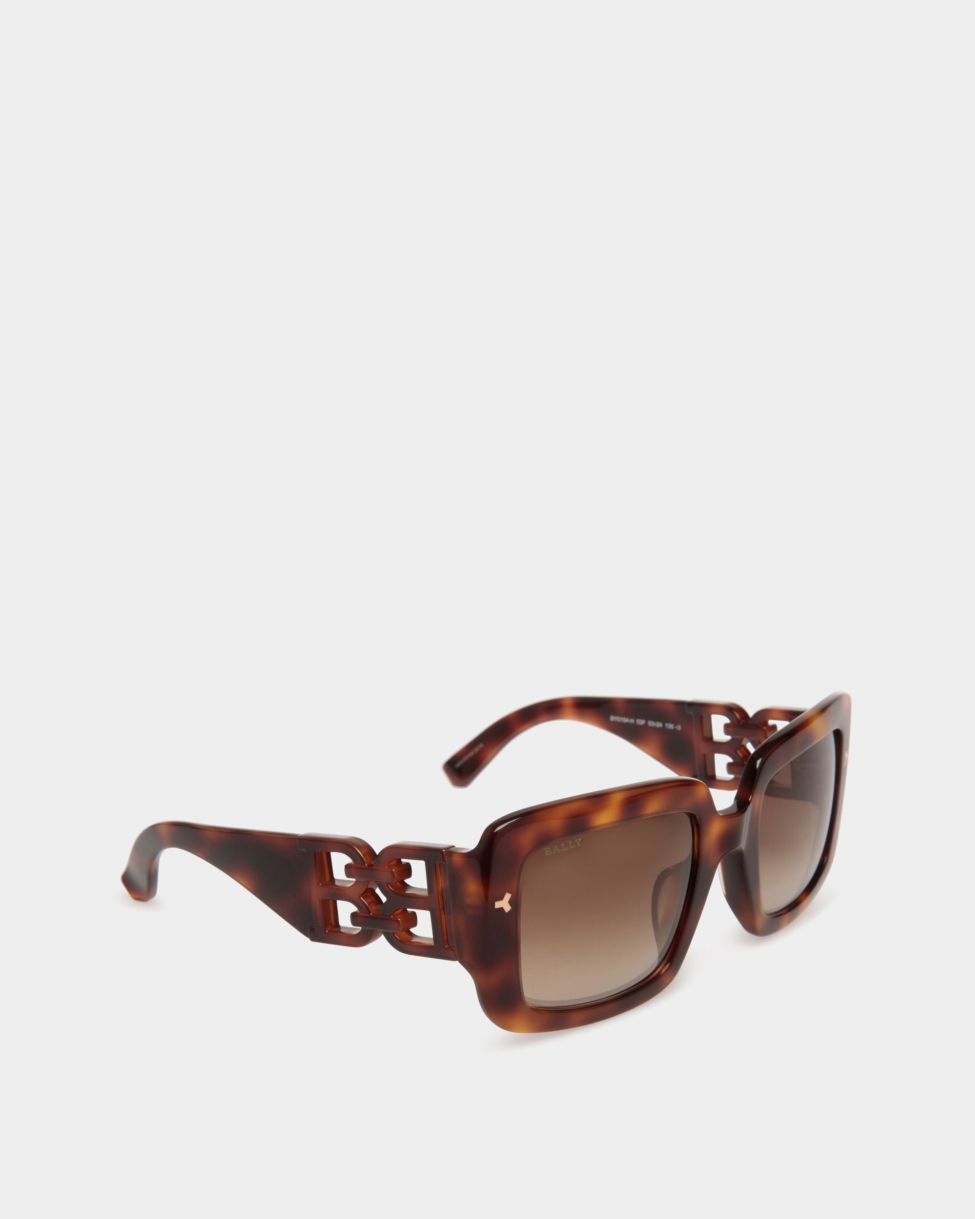 Filiana サングラス ハバナブラウン＆ブラウングラデーションレンズ ハバナブラウンのアセテートサングラス - 女性 - Bally - 03