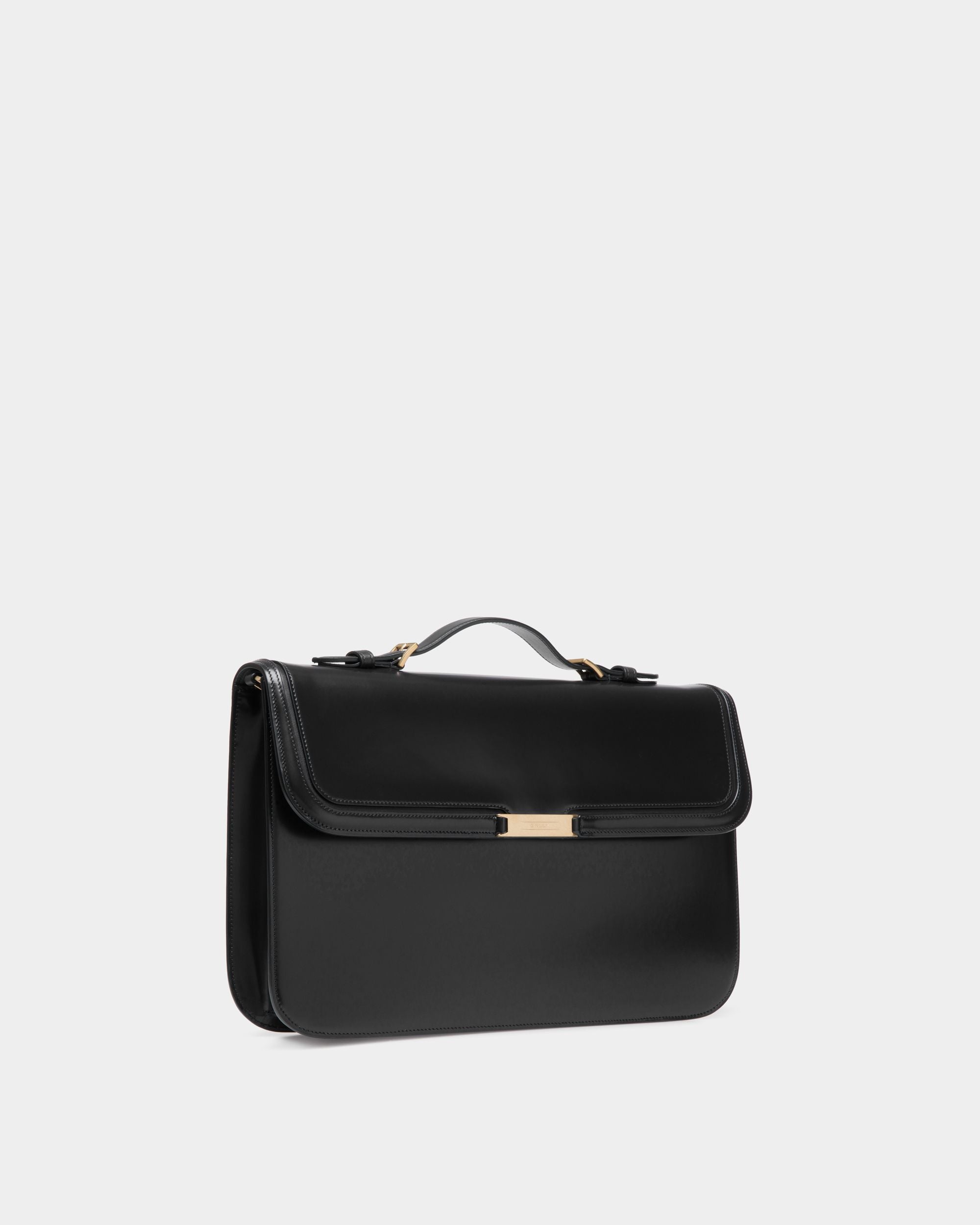 Deco ブリーフケース ブラック ブラッシュドレザー - 男性 - Bally - 04