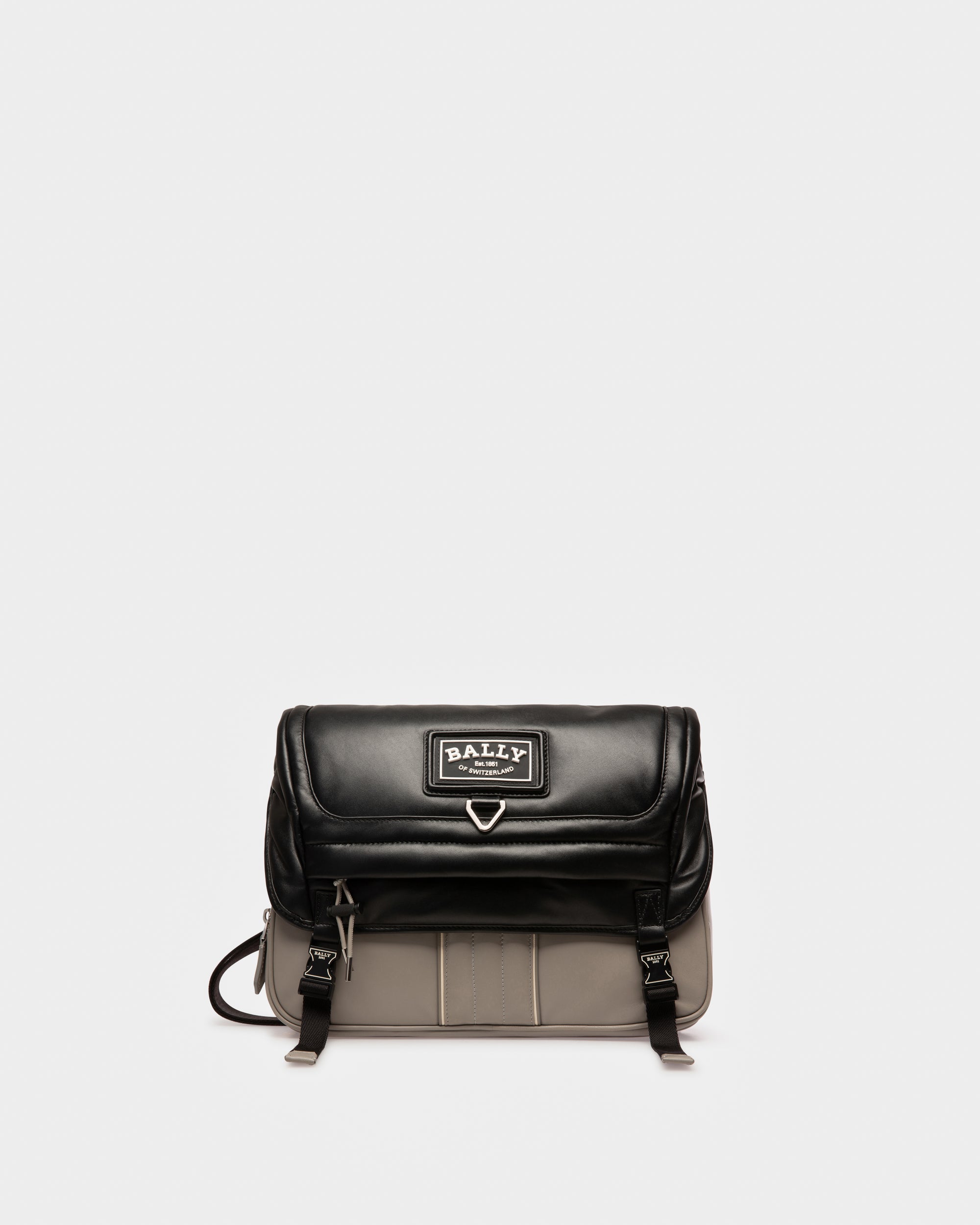 Adil サッソ ＆ブラック レザー メッセンジャーバッグ - 男性 - Bally - 01