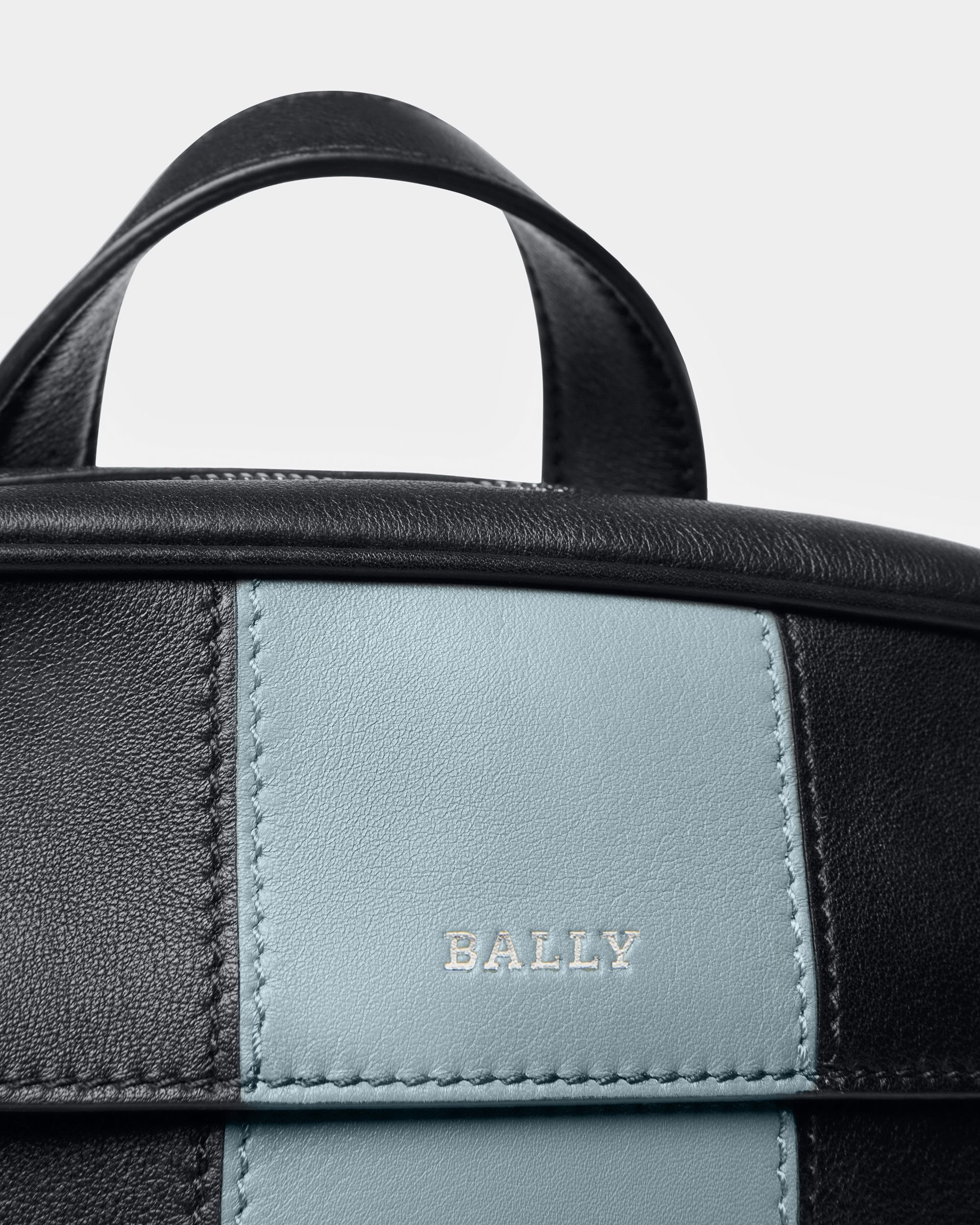 Holmis ミッドナイトブルー＆ライトブルー レザー クロスボディバッグ - 男性 - Bally - 05