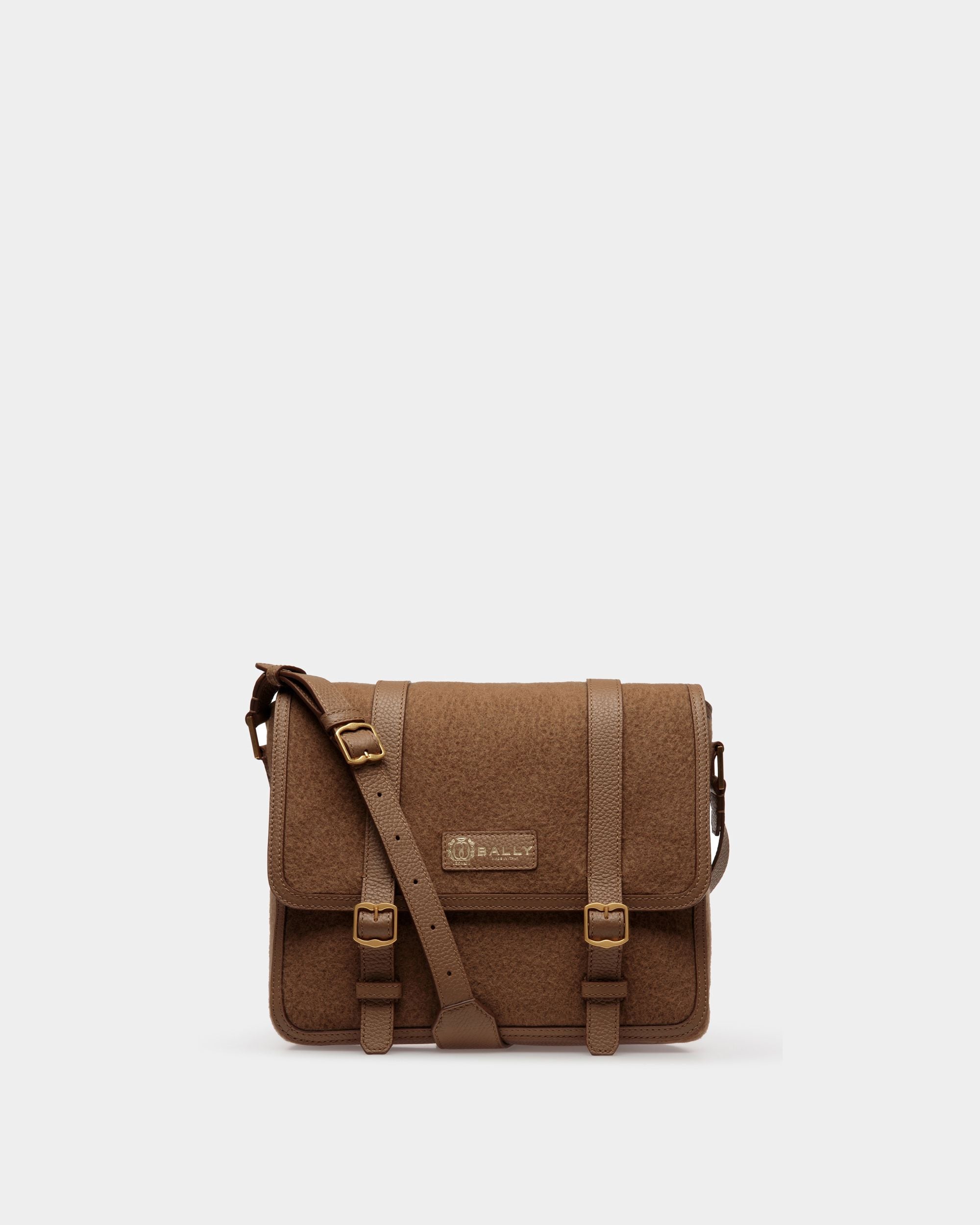 Gare メッセンジャーバッグ キャメル ファブリック＆レザー - 男性 - Bally - 01