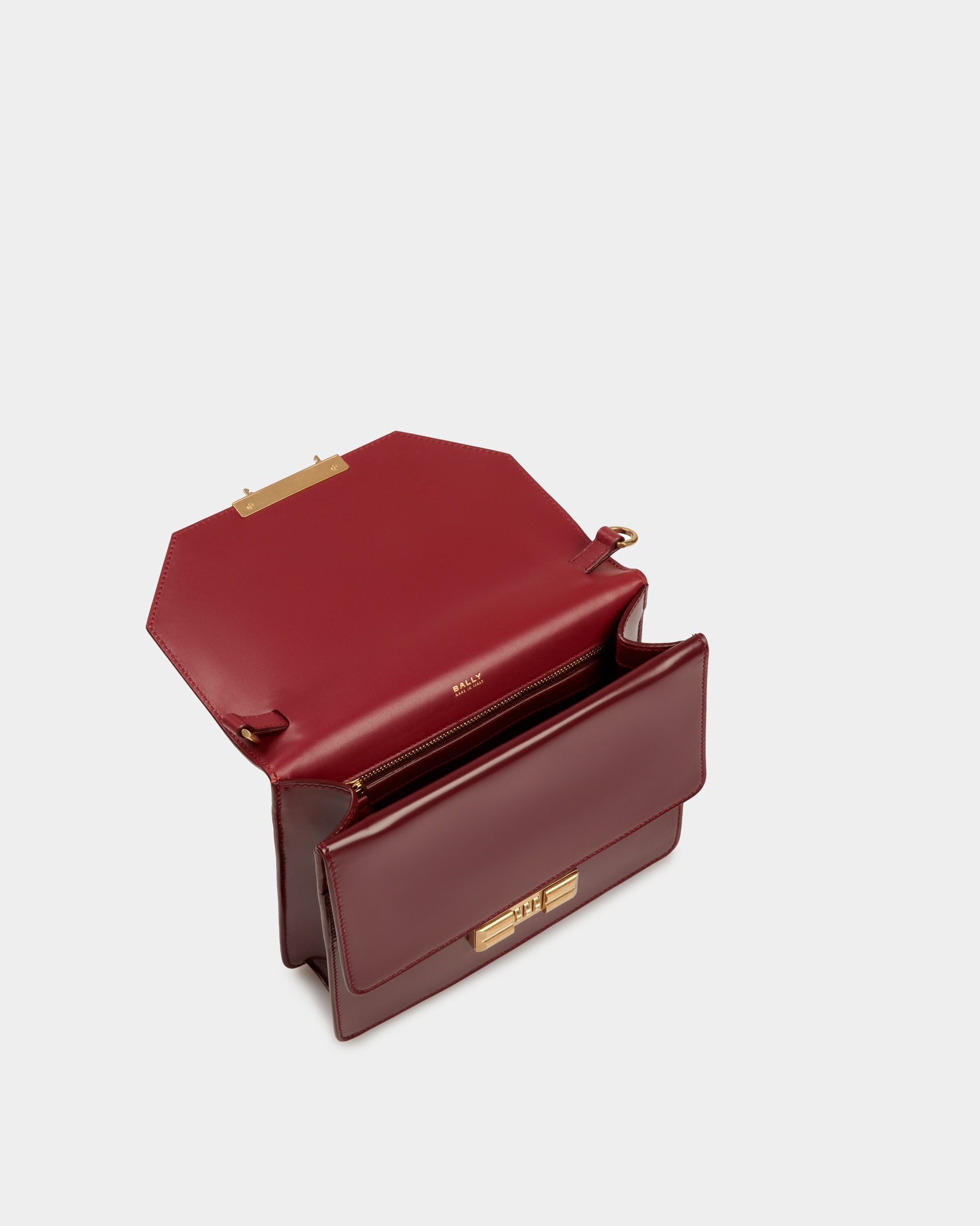 Busy クロスボディバッグ バーガンディ レザー - 男性 - Bally - 05