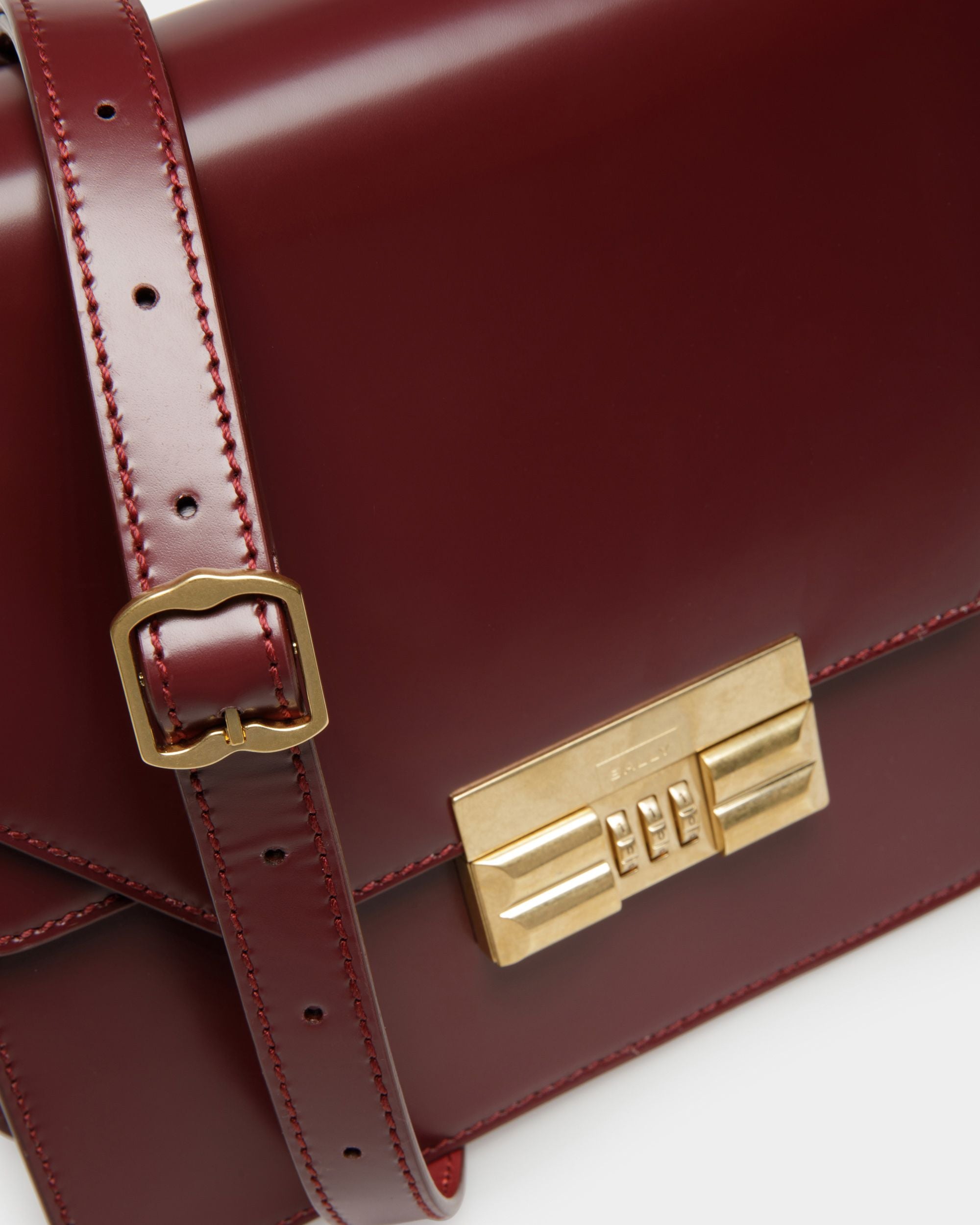 Busy クロスボディバッグ バーガンディ レザー - 男性 - Bally - 06