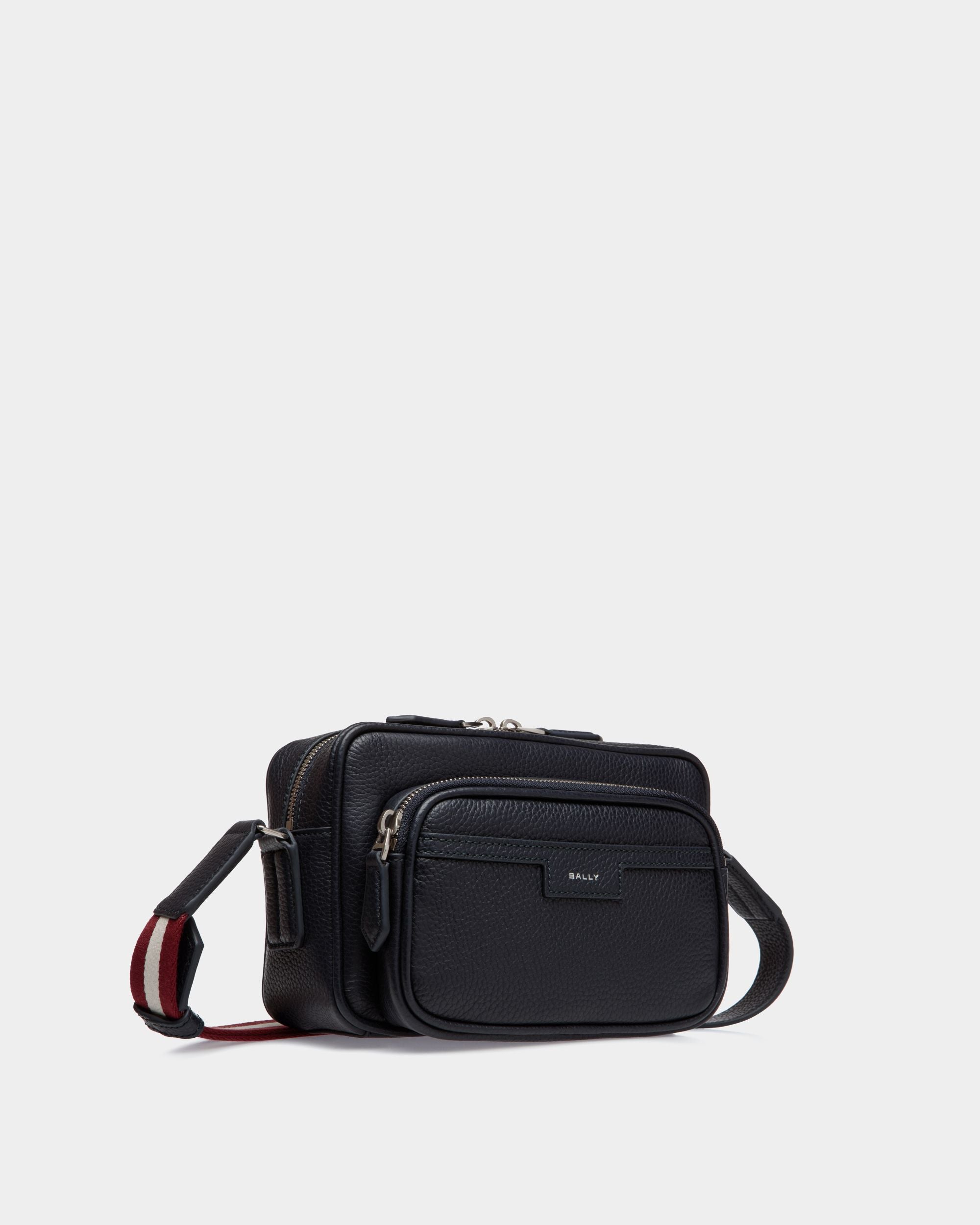 Code クロスボディバッグ Navy Blue グレインレザー - 男性 - Bally - 03