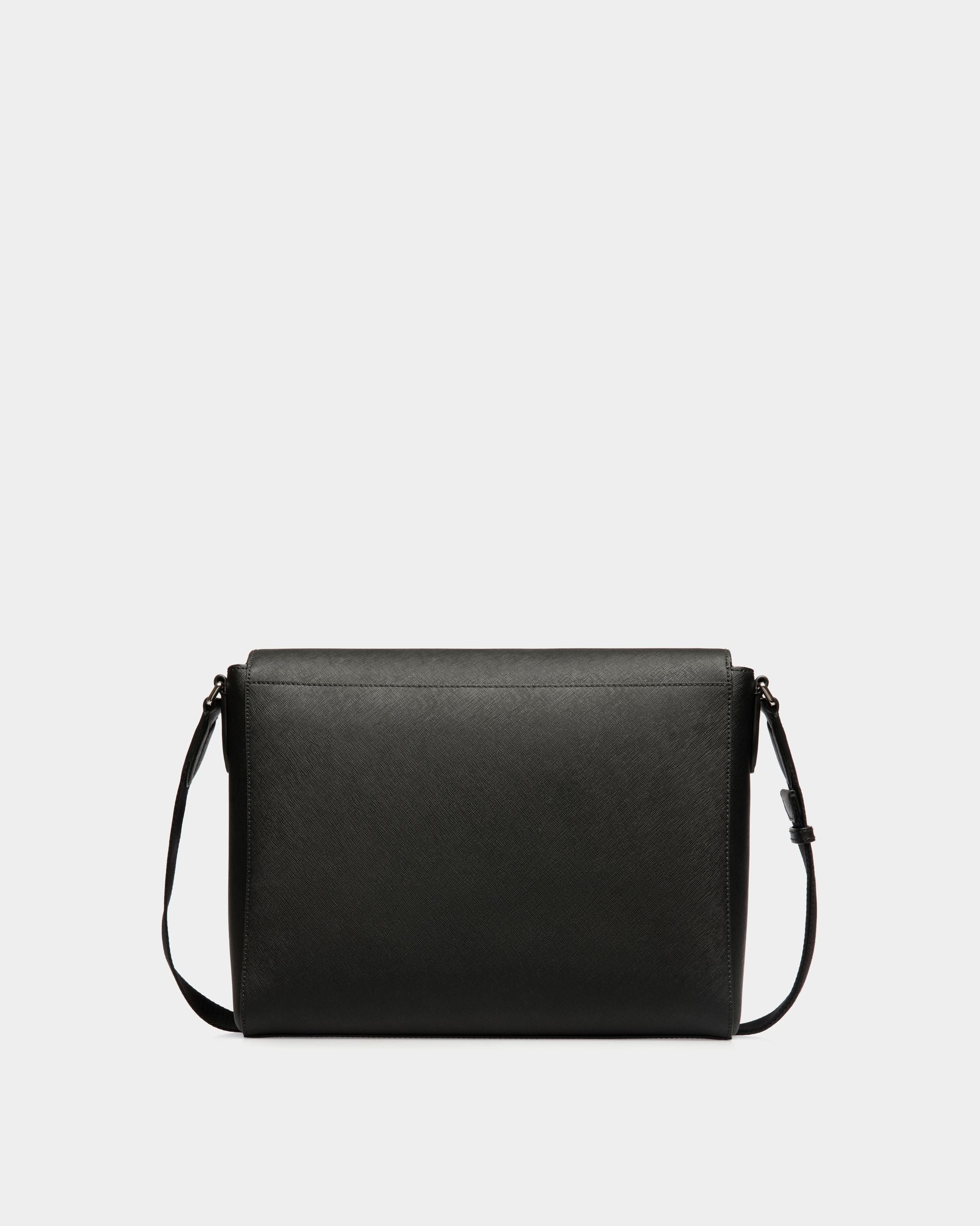 Messenger Bag In Black Bovine Split - 男性 - Bally - 02