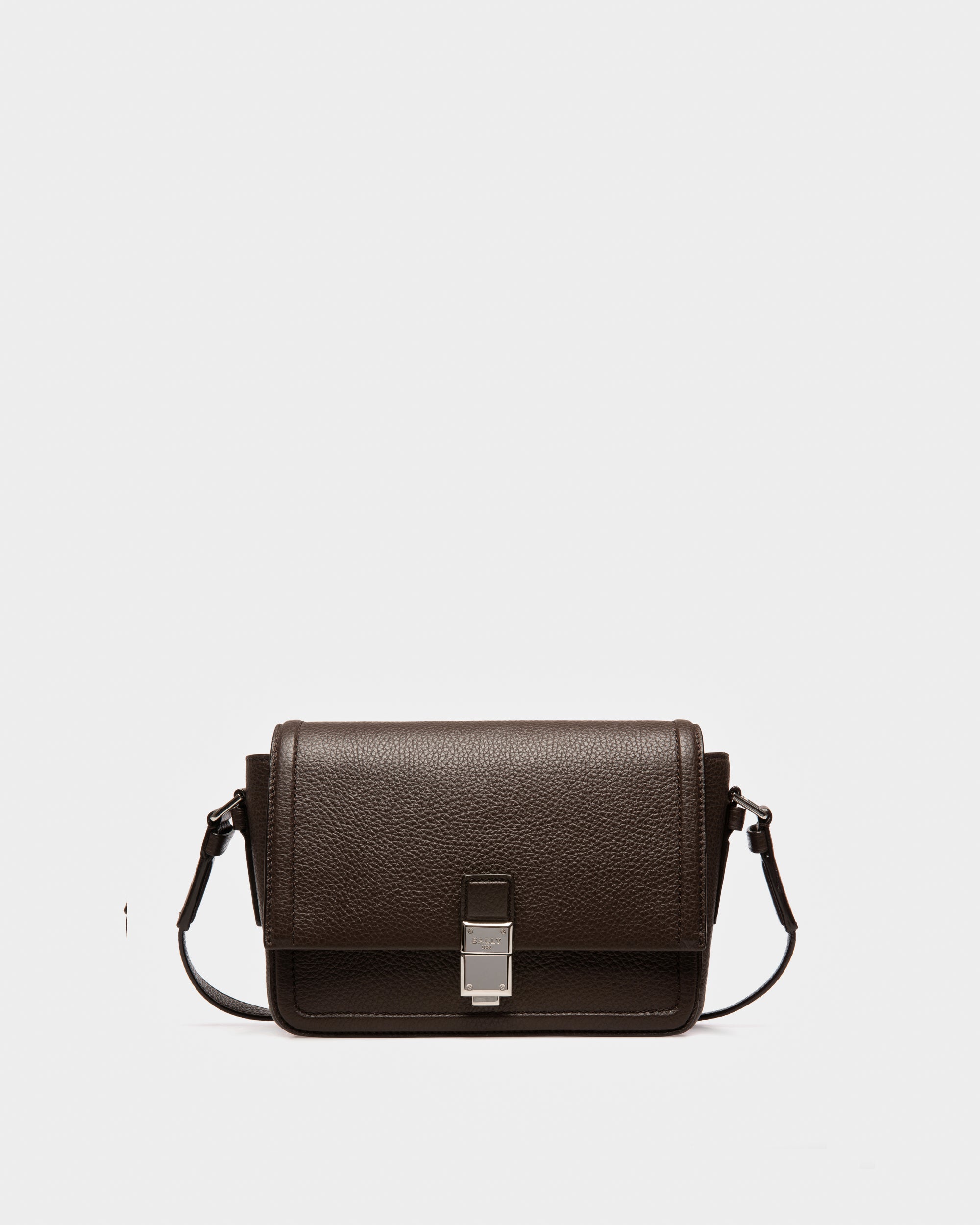 Soltedo エボニーブラウン レザー メッセンジャーバッグ - 男性 - Bally - 01