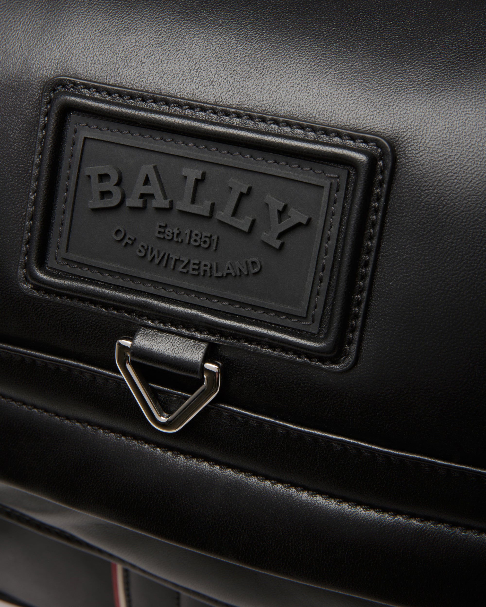 Adil ブラック レザー メッセンジャーバッグ - 男性 - Bally - 05