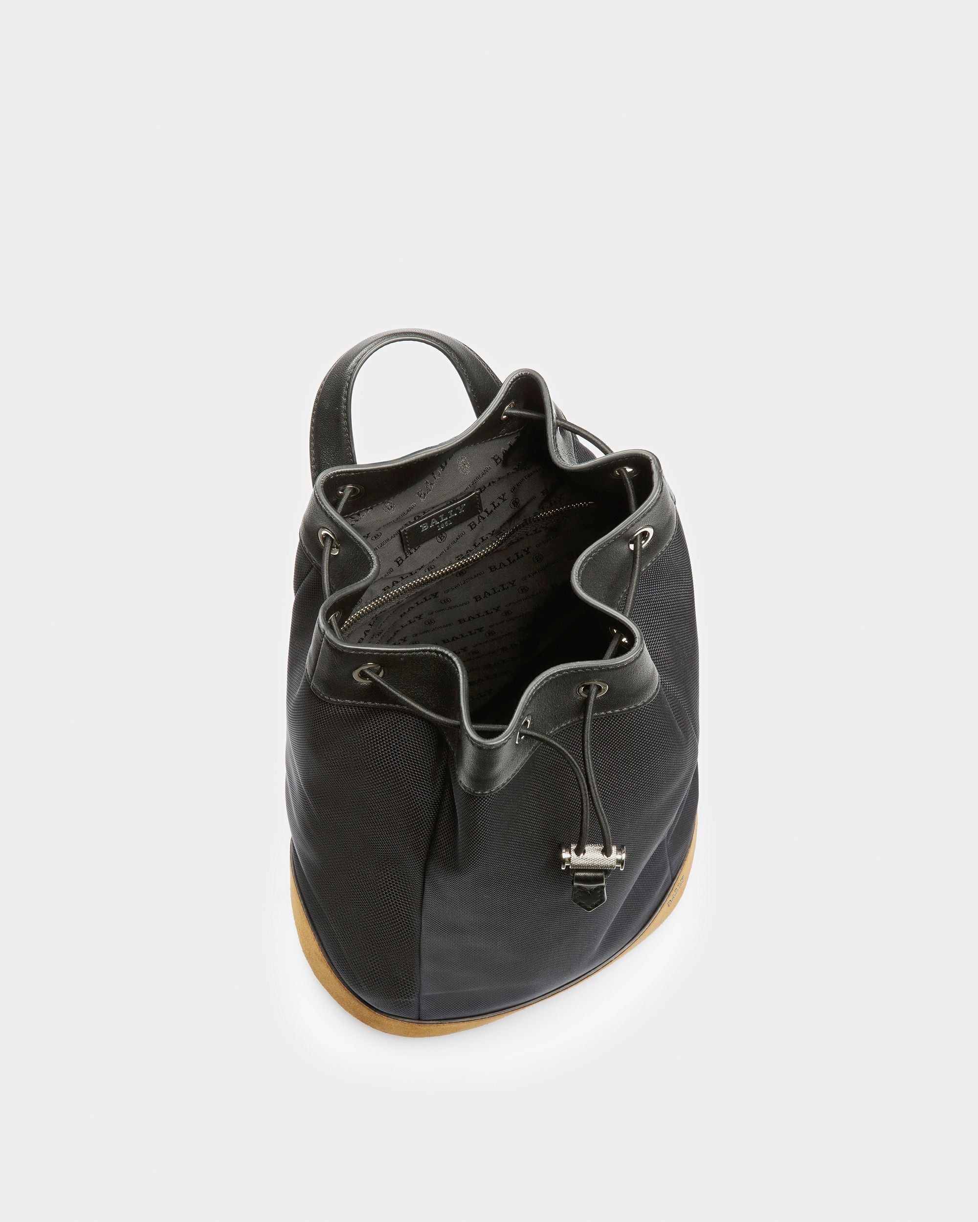 Cazes ミッドナイト レザー＆ナイロン スリングバッグ - 男性 - Bally - 04