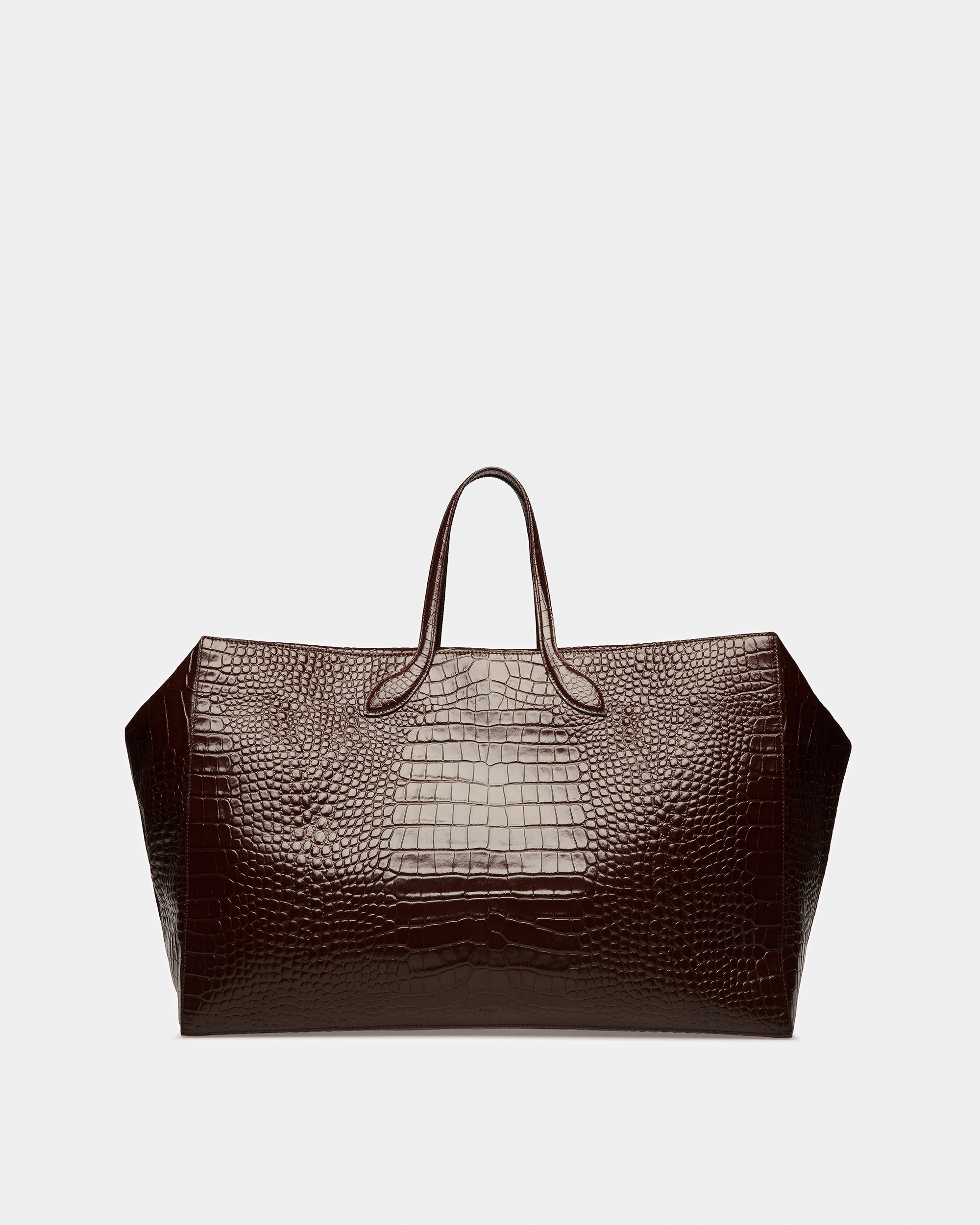 Cal ラージ ウィークエンドバッグ クロコダイルエンボス - 男性 - Bally - 03