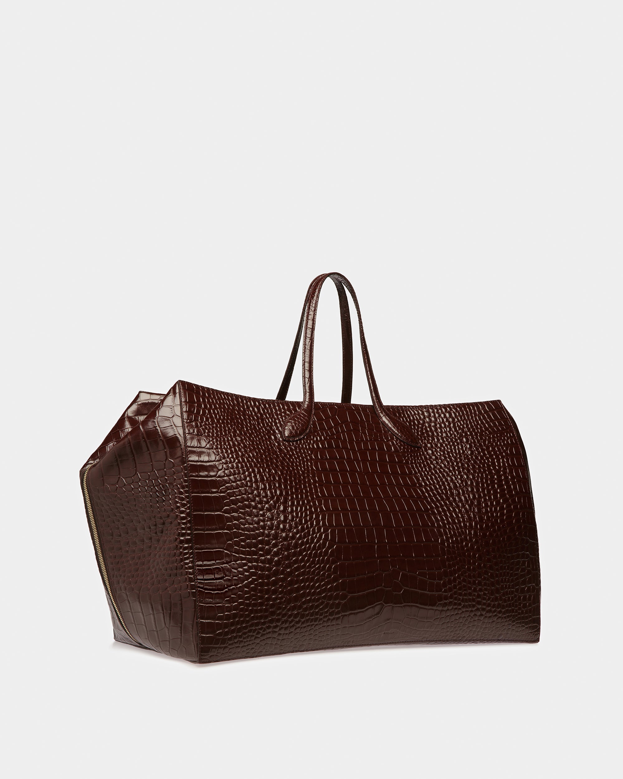 Cal ラージ ウィークエンドバッグ クロコダイルエンボス - 男性 - Bally - 04